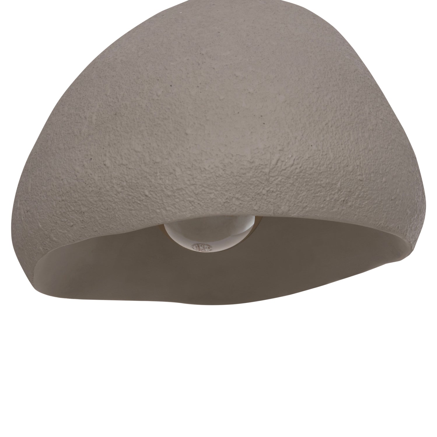 Таванна лампа Jaylen от фибър цимент в сиво 44x39x30 висулки