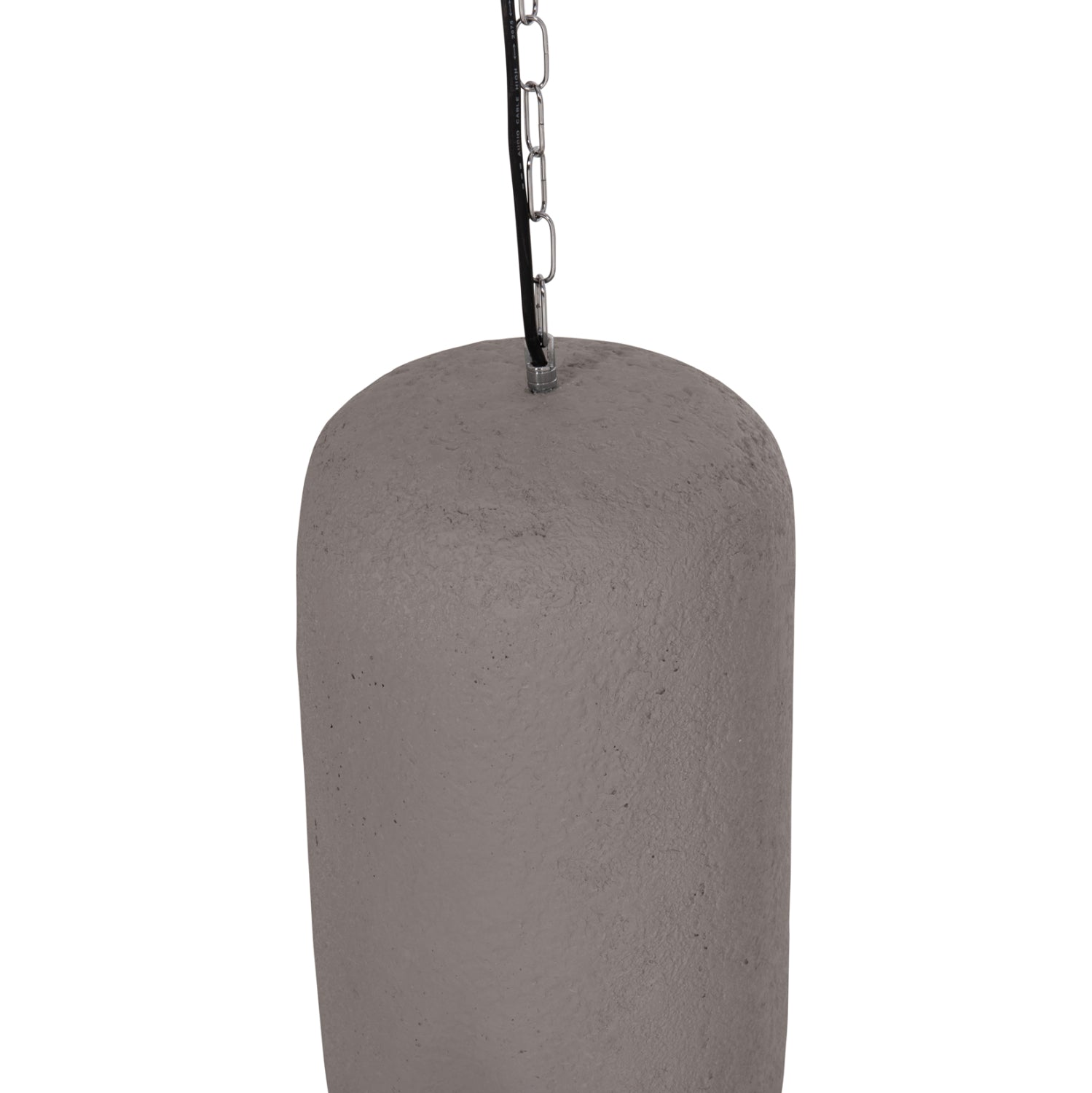 Таванна лампа Logky от фибър цимент в сиво φ24x47hcm