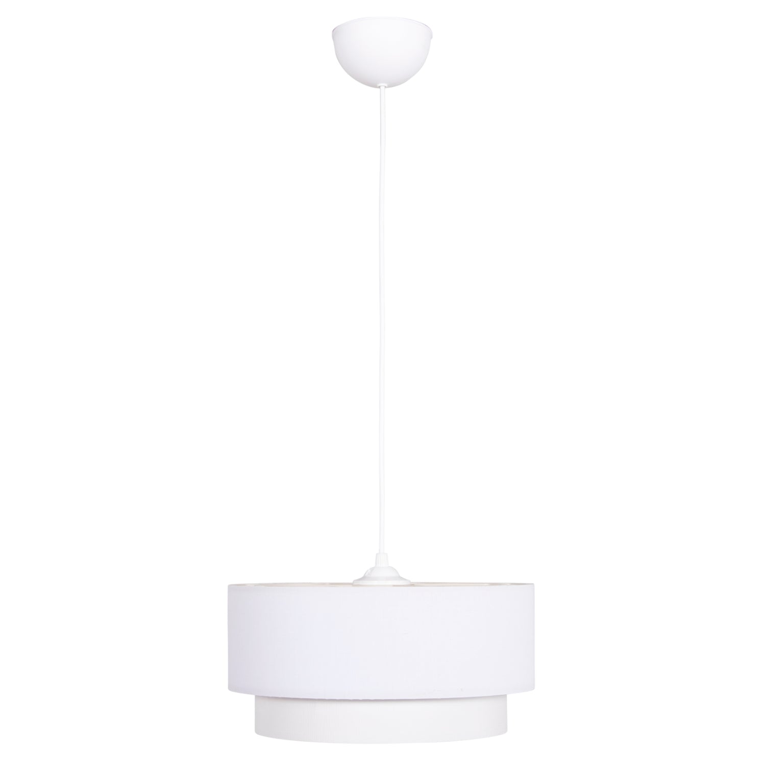 Цилиндричен плафон KRIKS pvc в бяло φ30x70ηcm