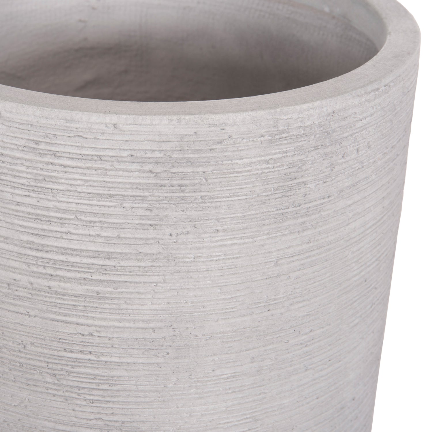 Комплект от 3 цилиндрични саксии,  - цвят цимент φ42x78hcm