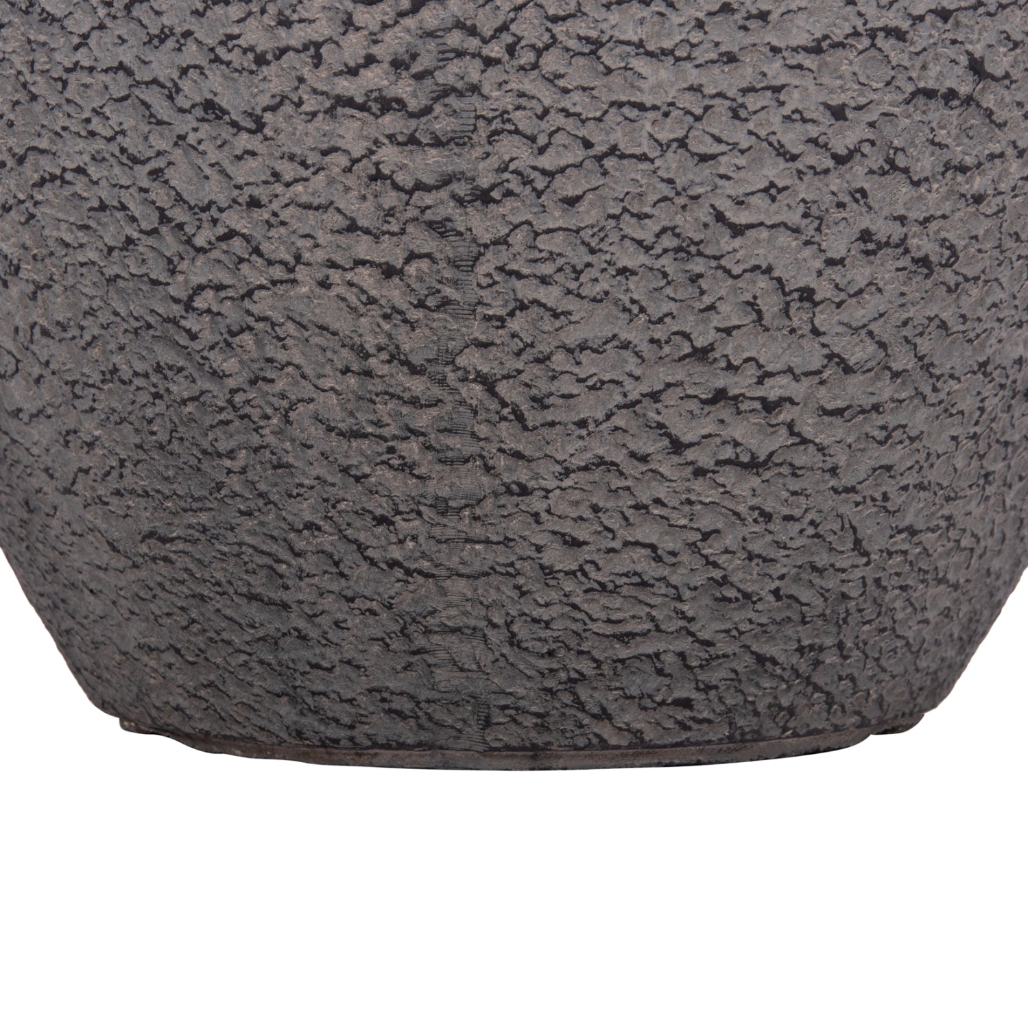 Комплект от 3 саксии за цветя GARDENER от  фиброглина - в тъмен циментов цвят φ55x54всм