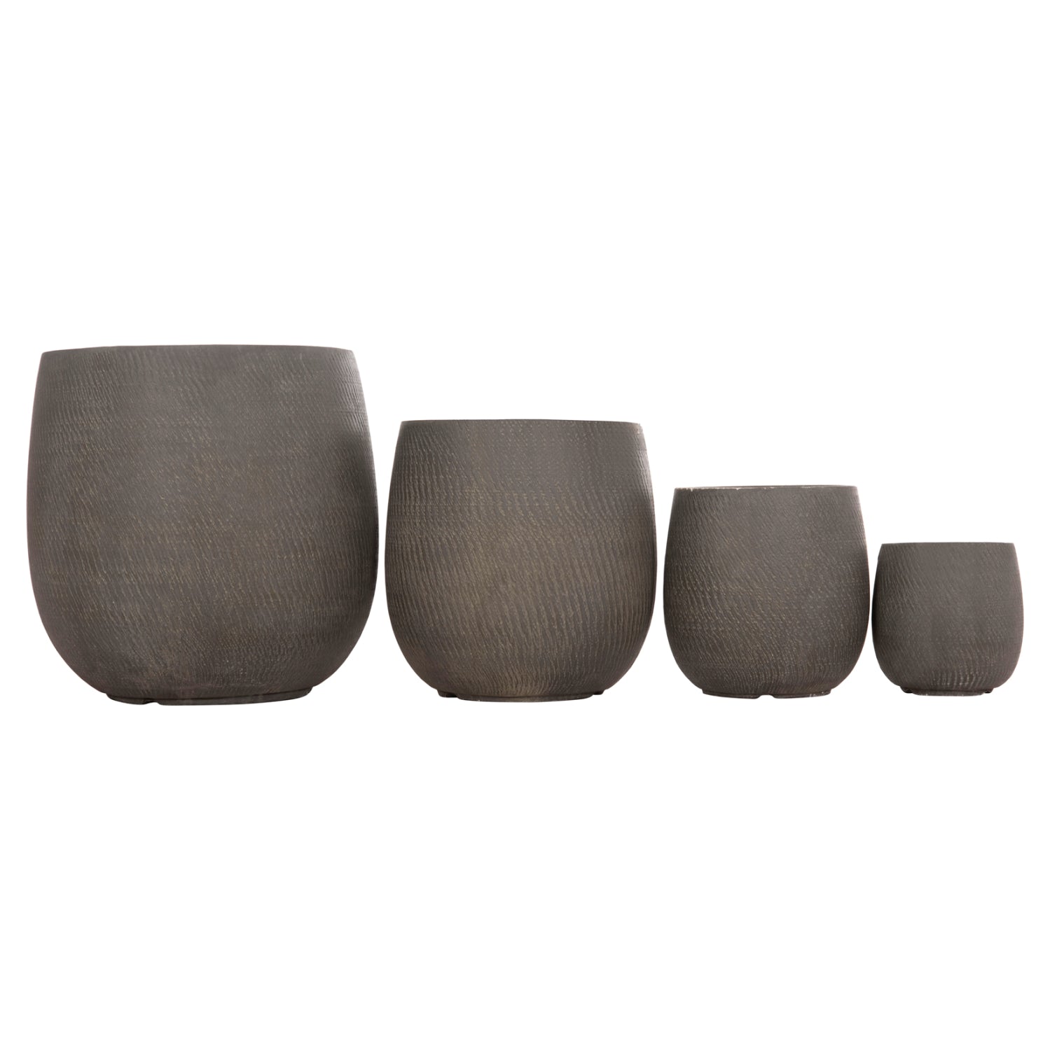 Комплект 4 саксии зелен цвят