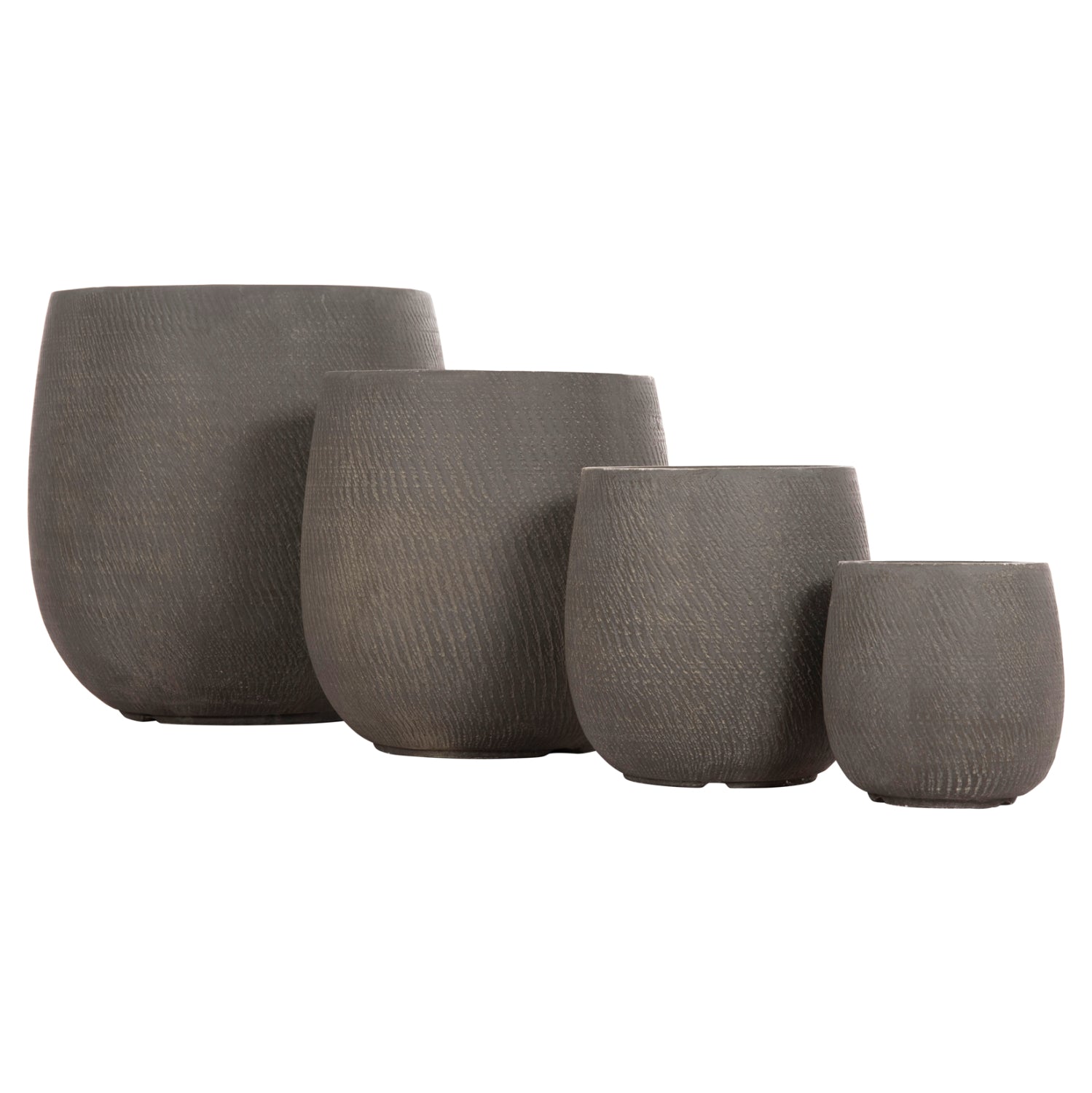 Комплект 4 саксии зелен цвят