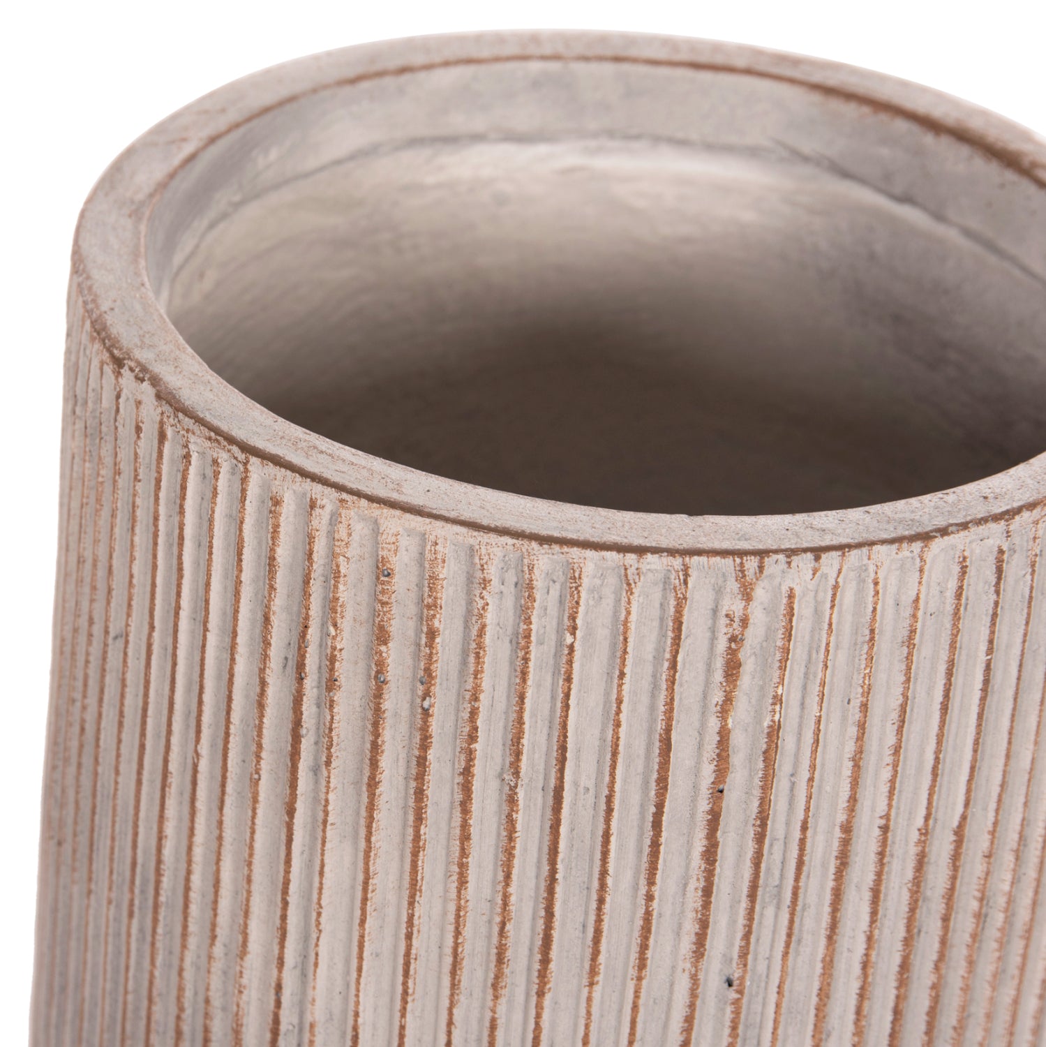 Комплект 2 саксии цвят цимент Φ35x64