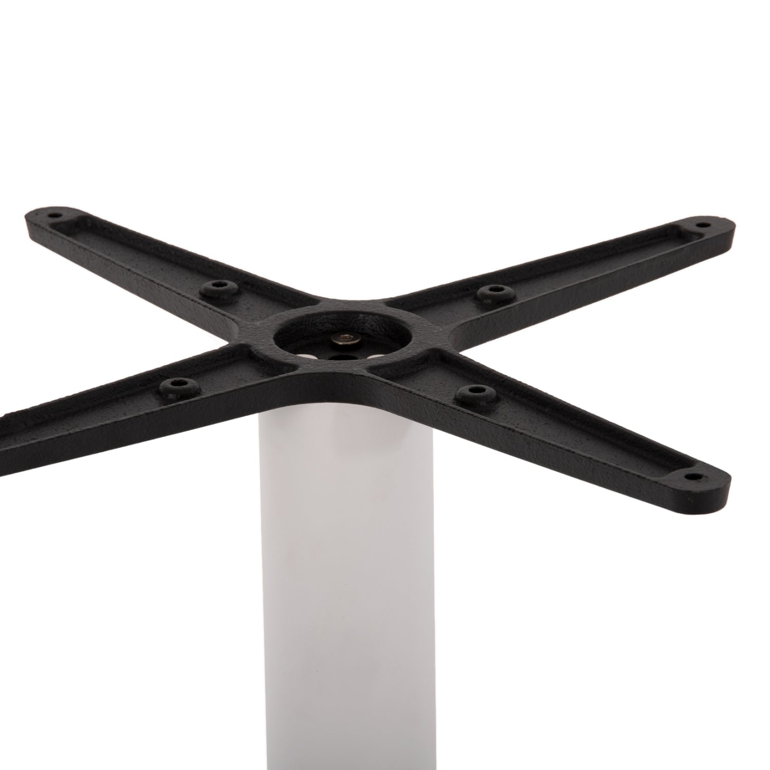 Метална основа за бар маса 474 бял цвят 45x45x94всм