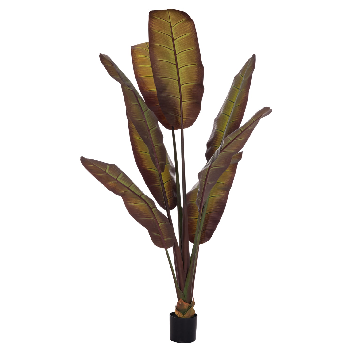 Декоративно синтетично растение японски банан в саксия 85х75х225см.