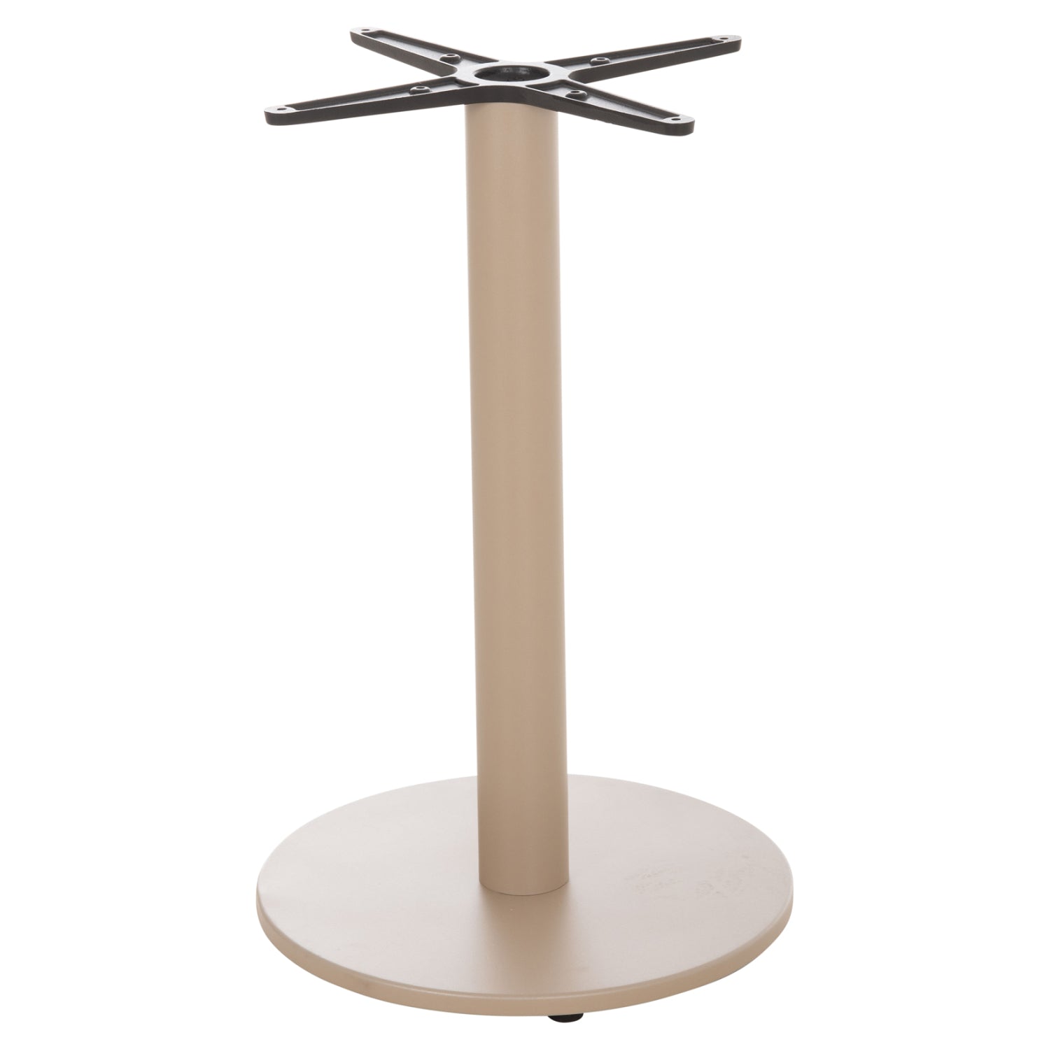 Алуминиева основа за маса 476.25/ кръгла капучино кръстачка 46х46см φ44х73см.