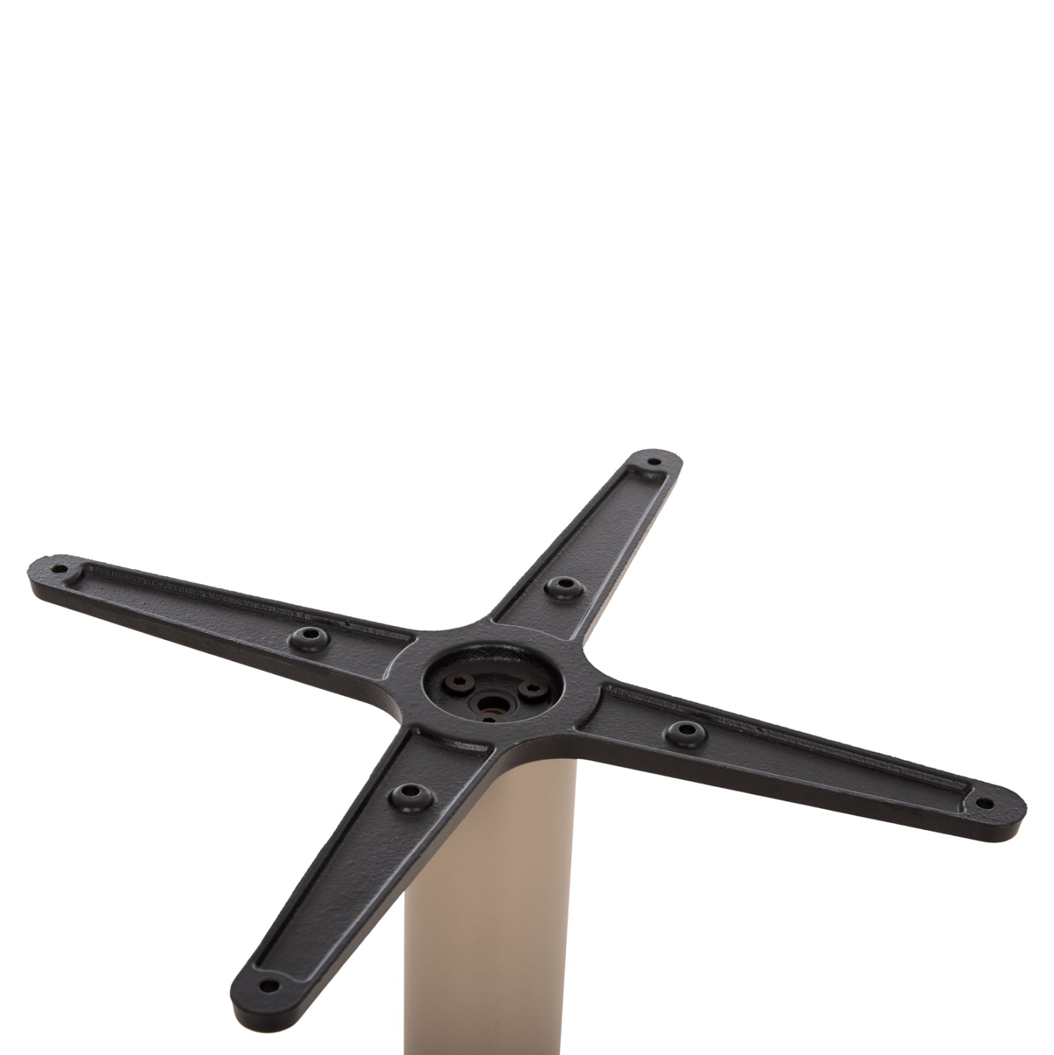 Алуминиева основа за маса 476.25/ кръгла капучино кръстачка 46х46см φ44х73см.