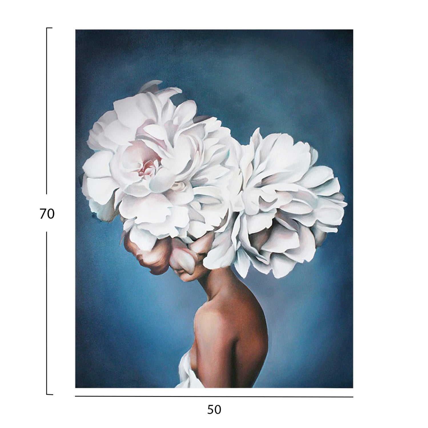 Стенна картина серия GOBI отпечатано платно 50x3(дебелина)x70cm.