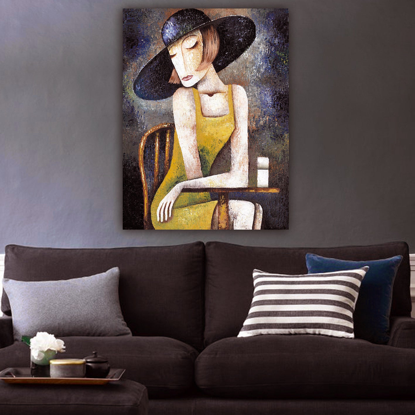 Стенна картина GOBI отпечатано платно 68x2.5(дебелина)x98cm.