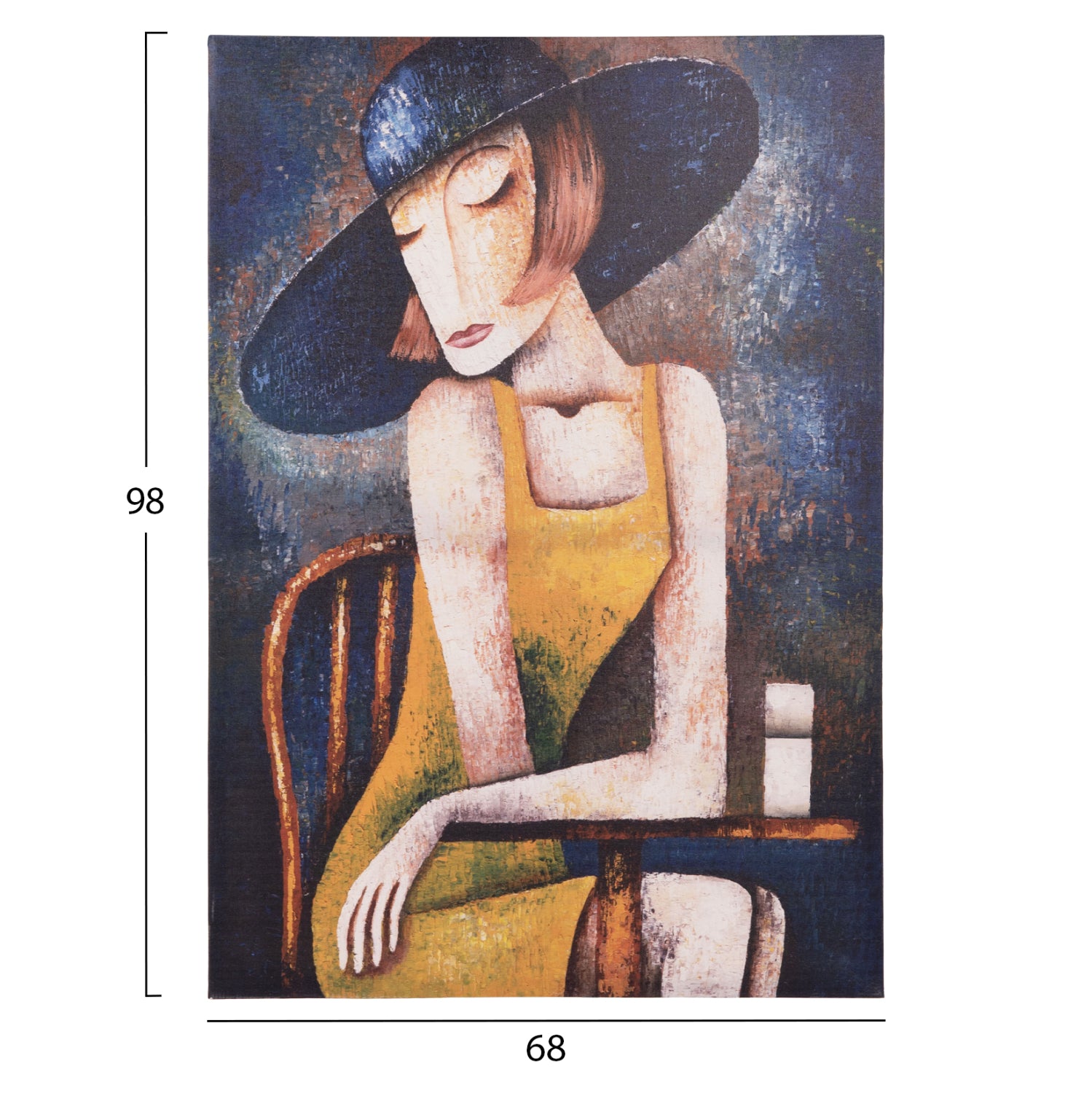 Стенна картина GOBI отпечатано платно 68x2.5(дебелина)x98cm.