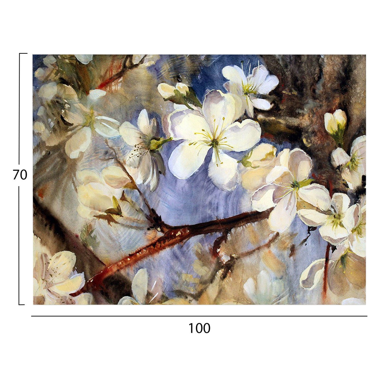 Картина Gobi серия отпечатано платно 100x3(дебелина)x70cm.