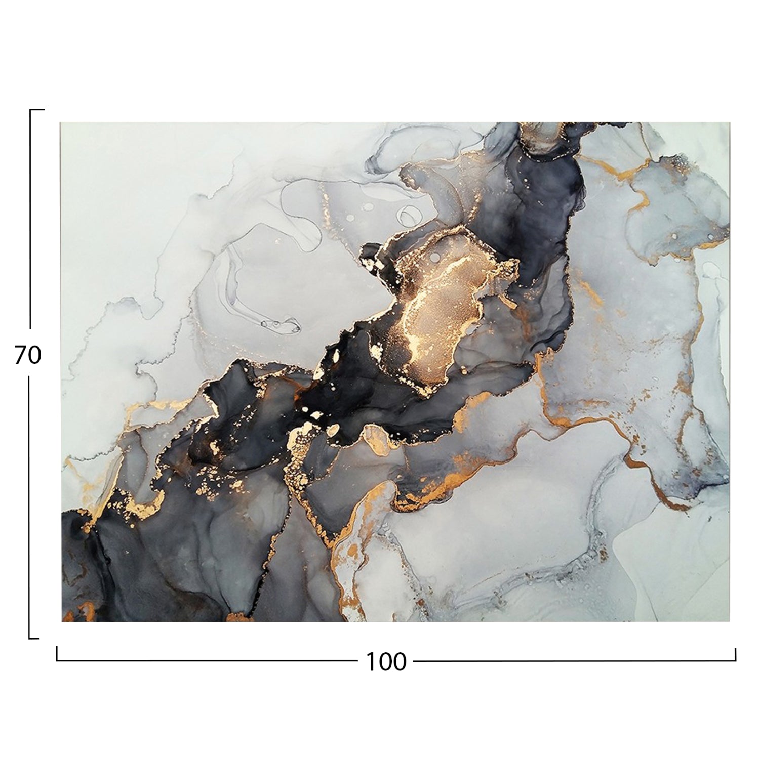 Стенна картина GOBI отпечатано платно 100x3(дебелина)x70cm.