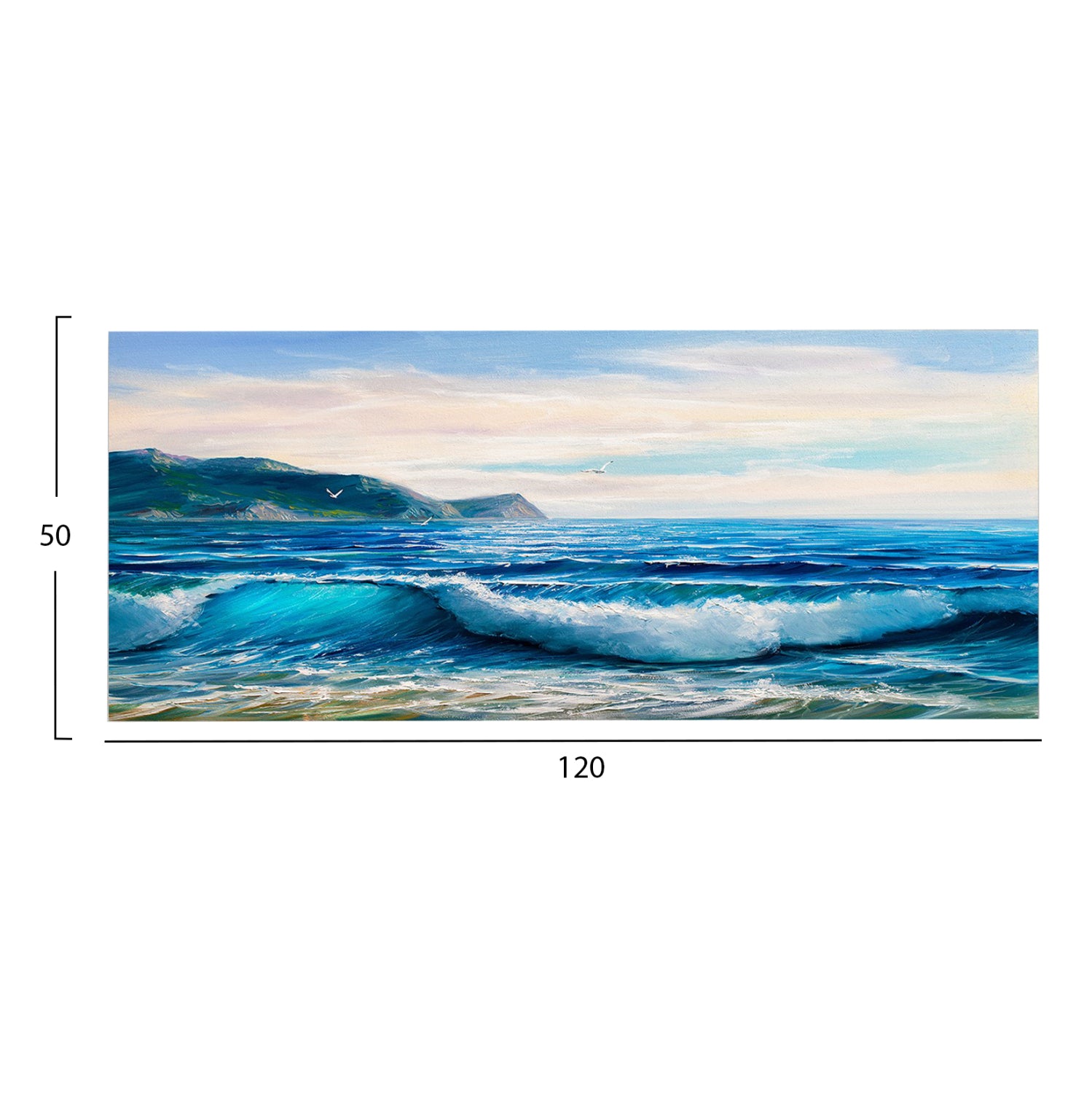Стенна картина GOBI отпечатано платно 120x3(дебелина)x50cm.
