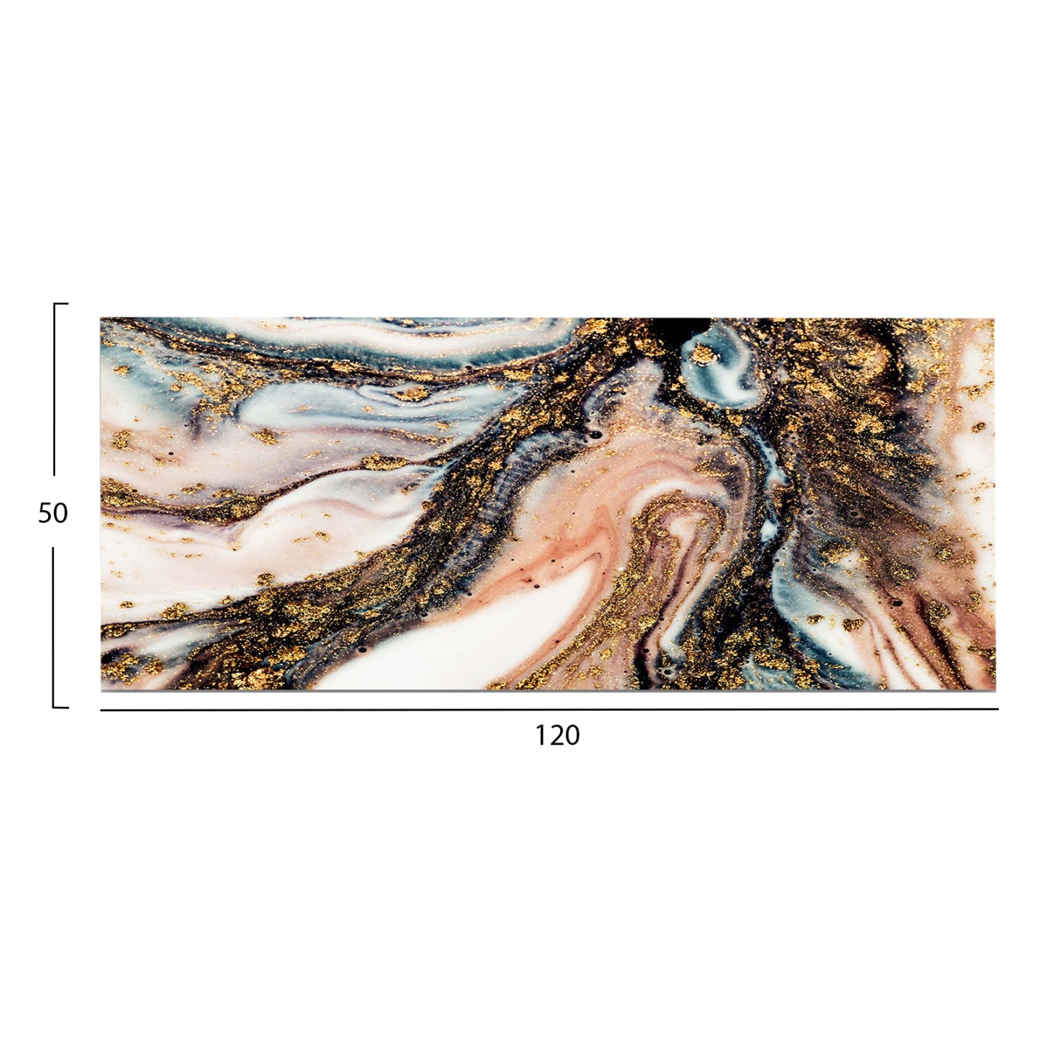 Стенна картина серия GOBI отпечатано платно 120x3(дебелина)x50cm.