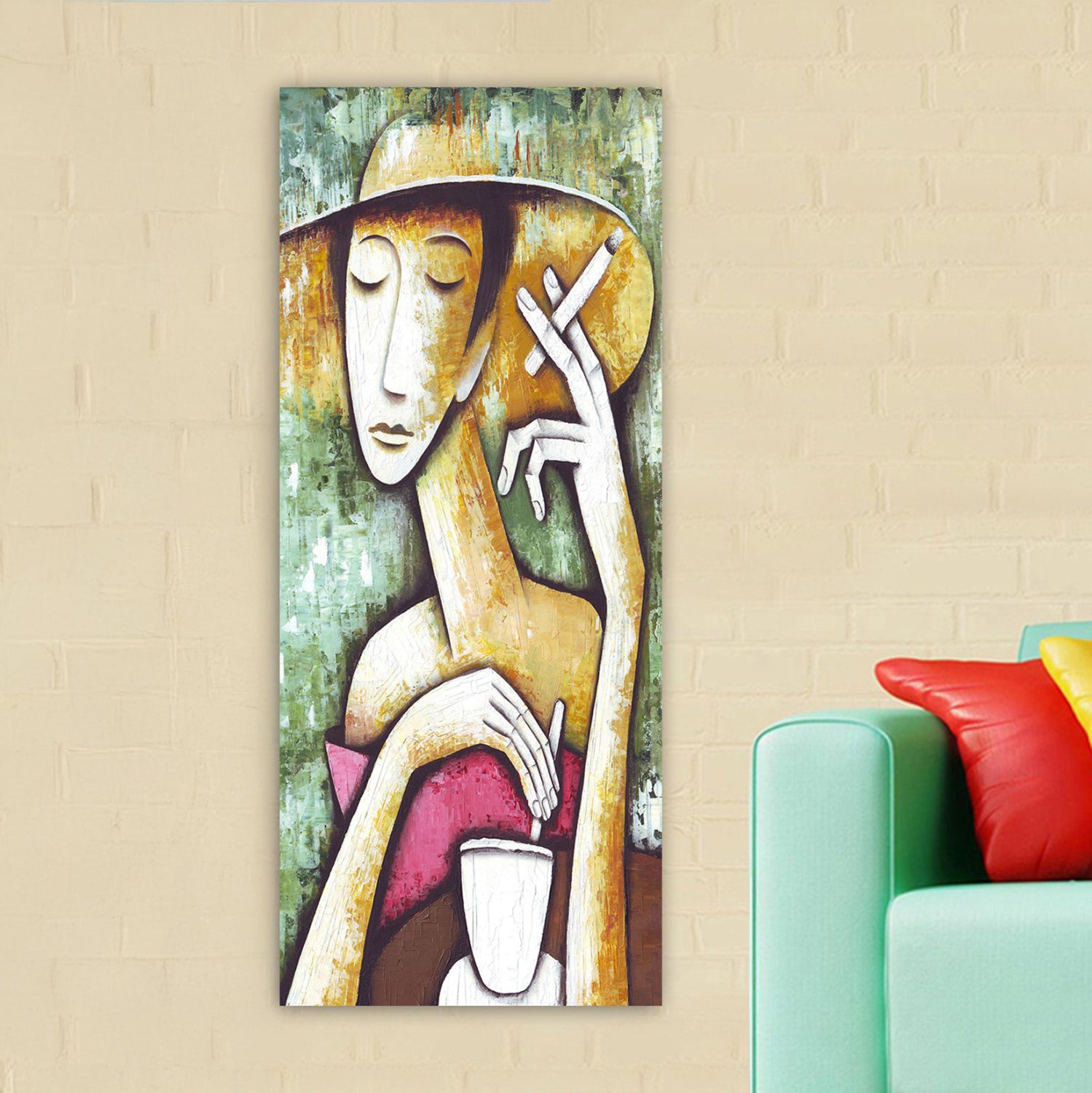 Стенна картина серия GOBI  отпечатано платно 50x3(дебелина)x120cm.