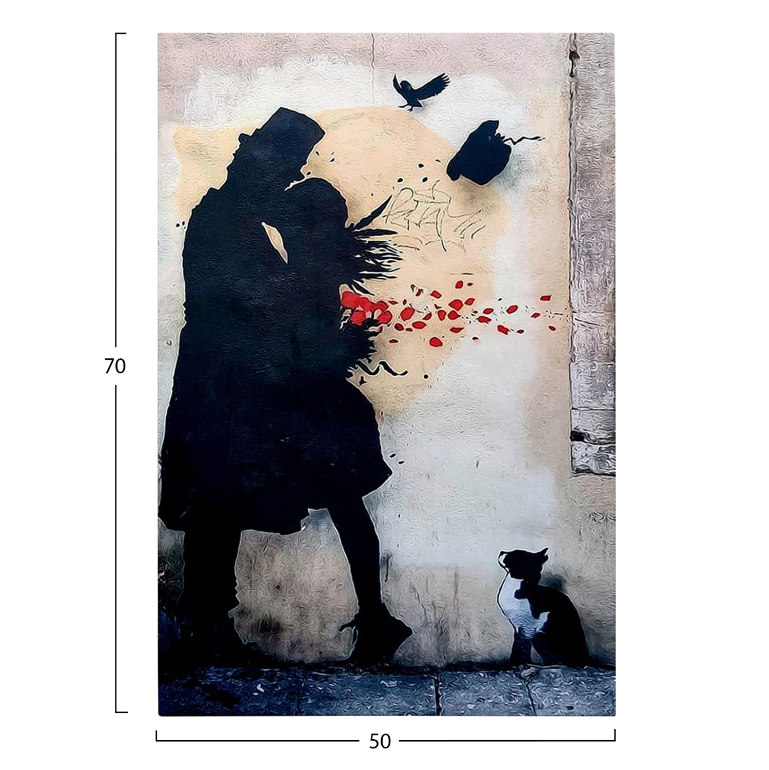 Стенна картина серия  GOBI отпечатано платно 50x3(дебелина)x70ycm.