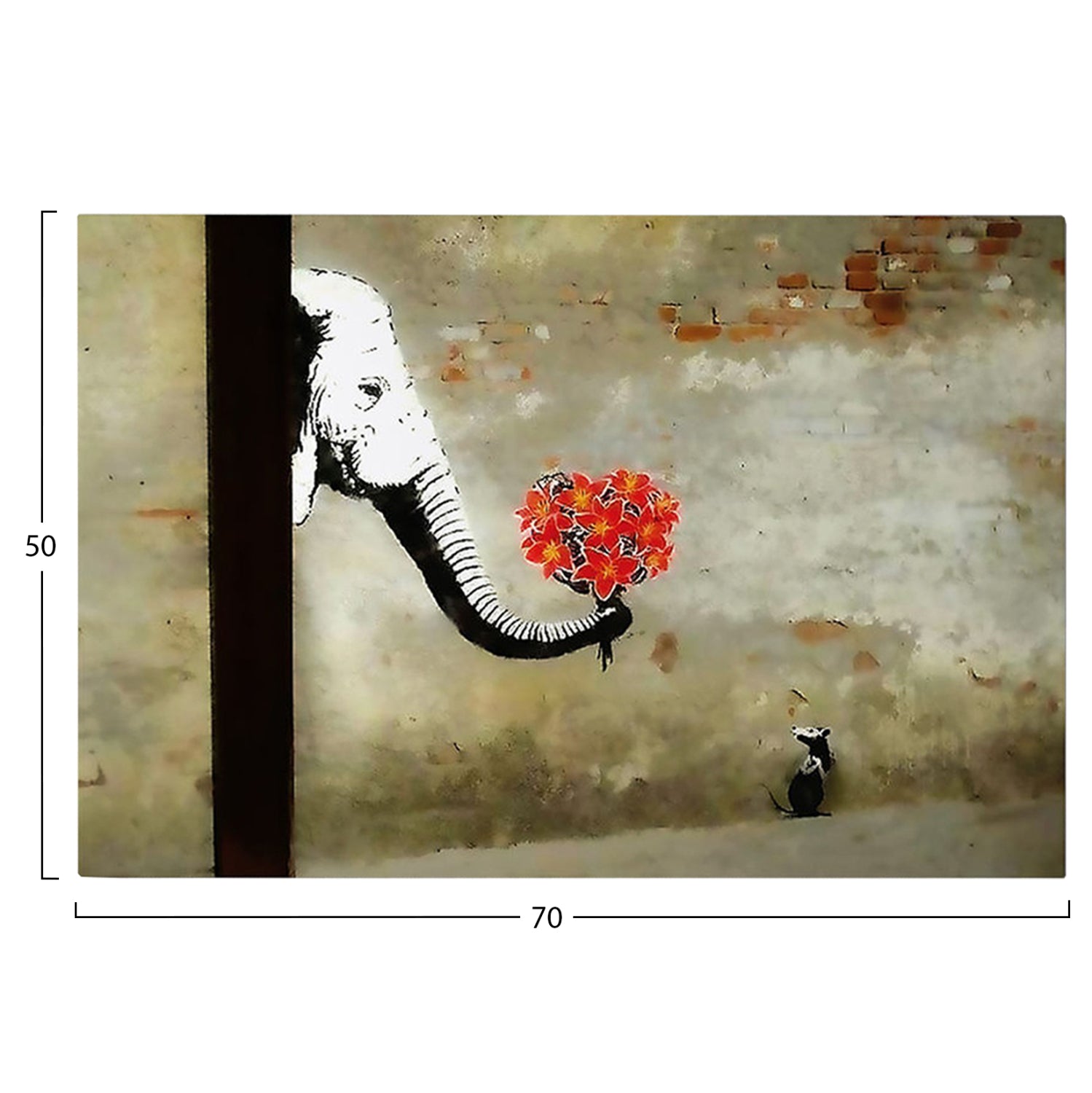 Стенна картина серия  GOBI отпечатано платно 70x3(дебелина)x50ycm.