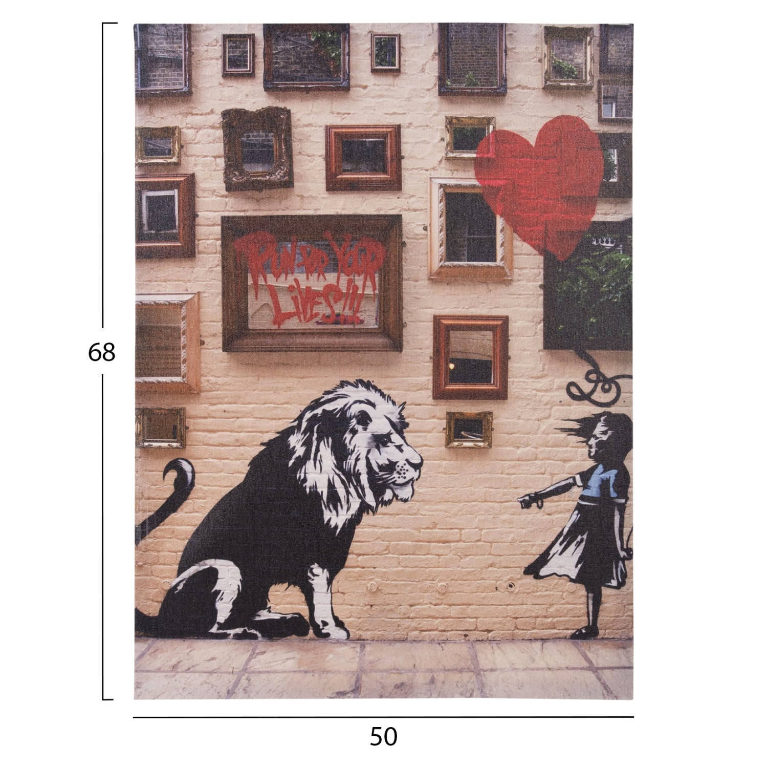 Стенна картина  GOBI  50x2.5(дебелина)x68cm.