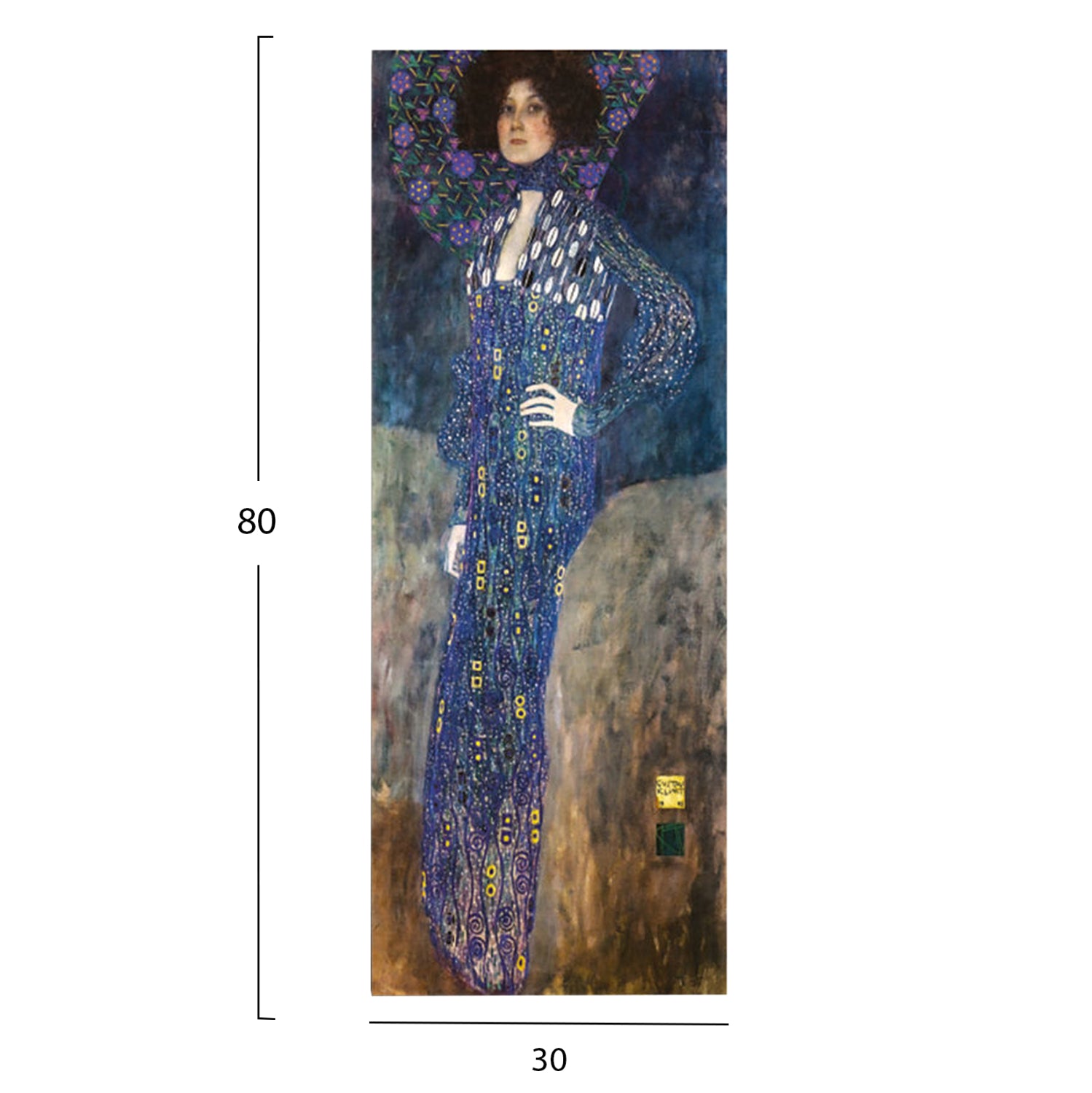 Стенна картина GOBI отпечатано платно 30x3(дебелина)x80ycm.