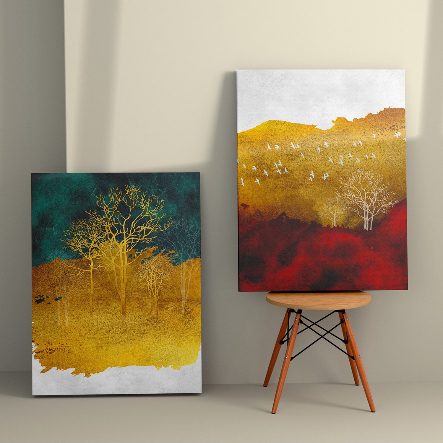 Стенна картина серия  GOBI  печатно платно 50x3(дебелина)x70ycm.(x2)