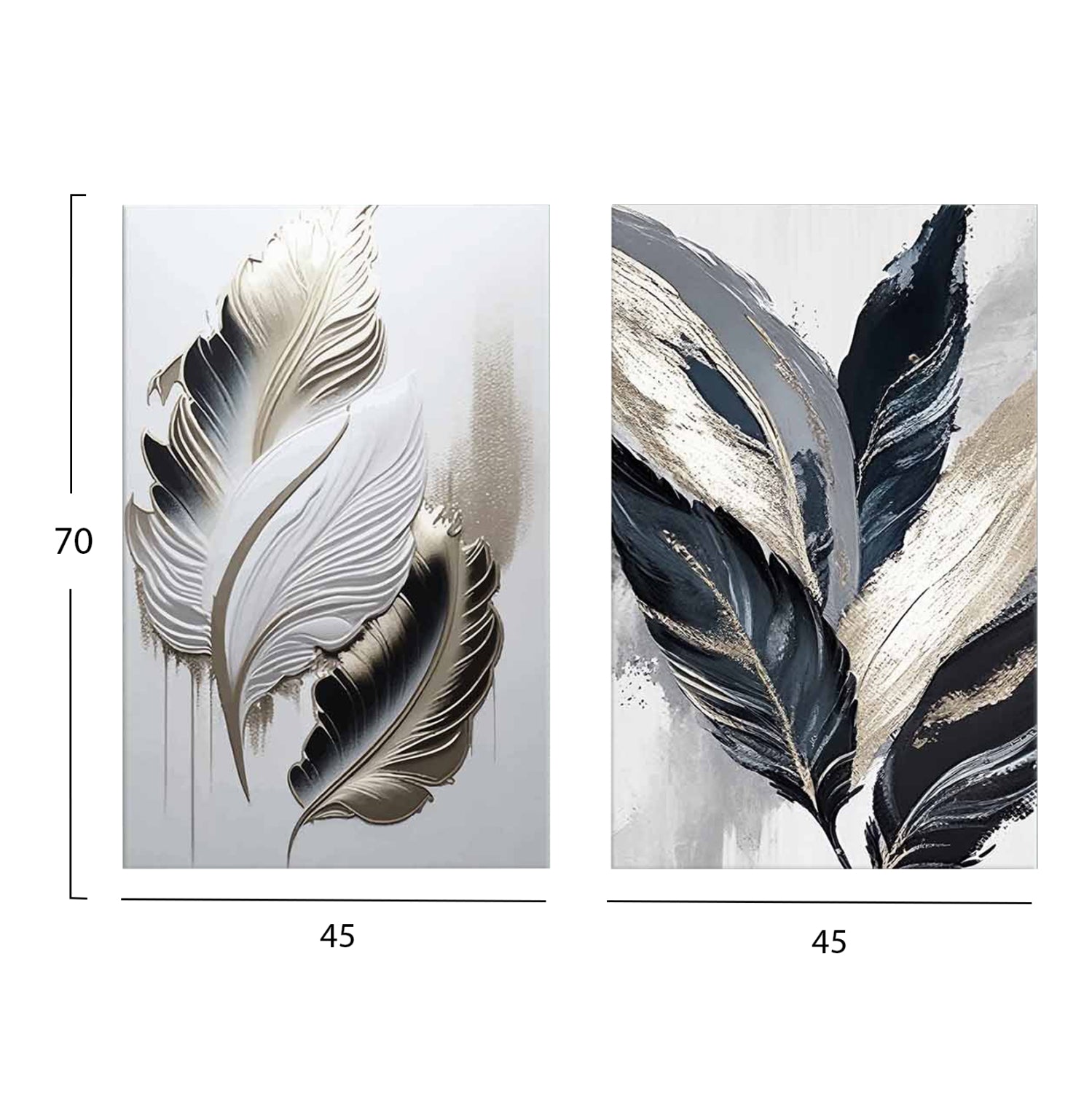 Стенни картини 2бр. серия GOBI отпечатано платно 45x2.8(дебелина)x70cm.(x2)