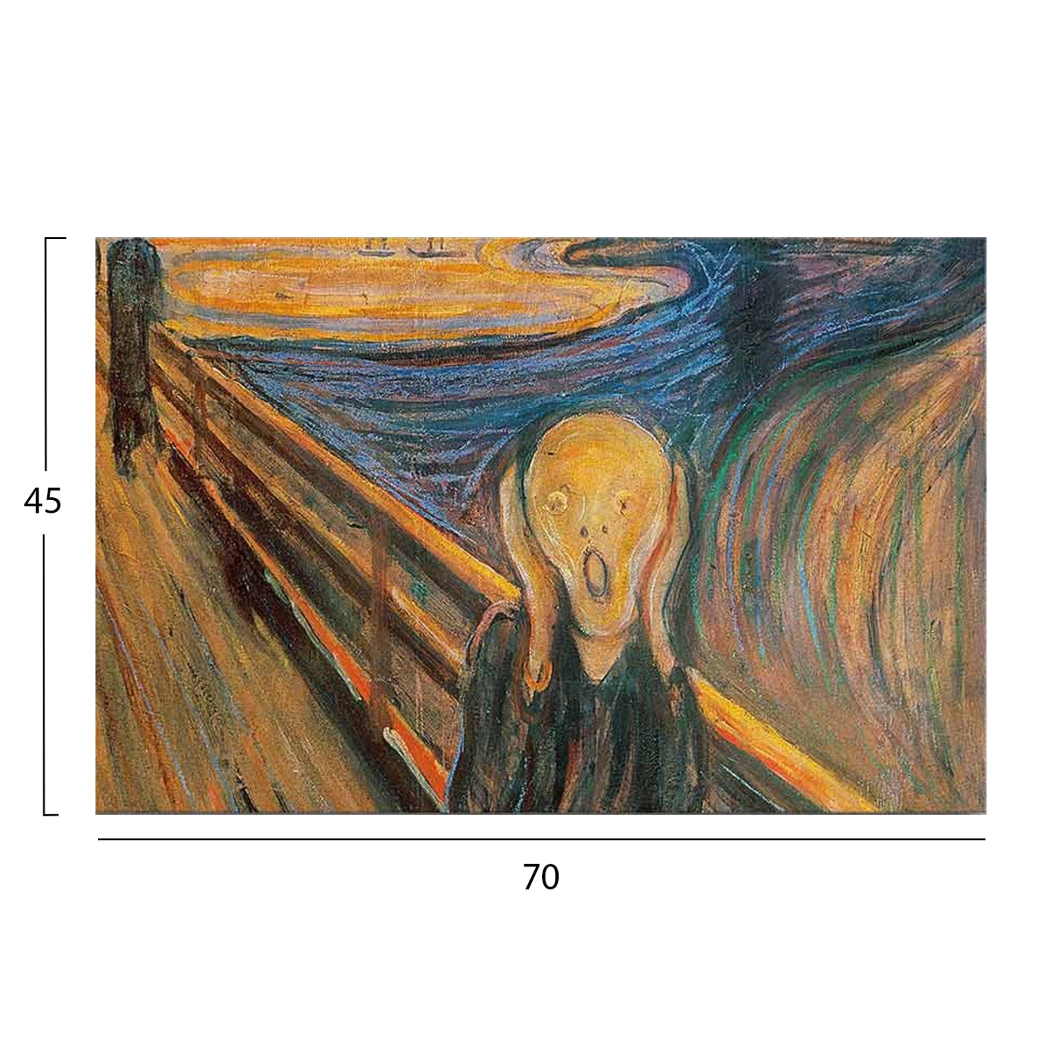 Стенна картина серия GOBI  отпечатано платно 70x3(дебелина)x45ycm.