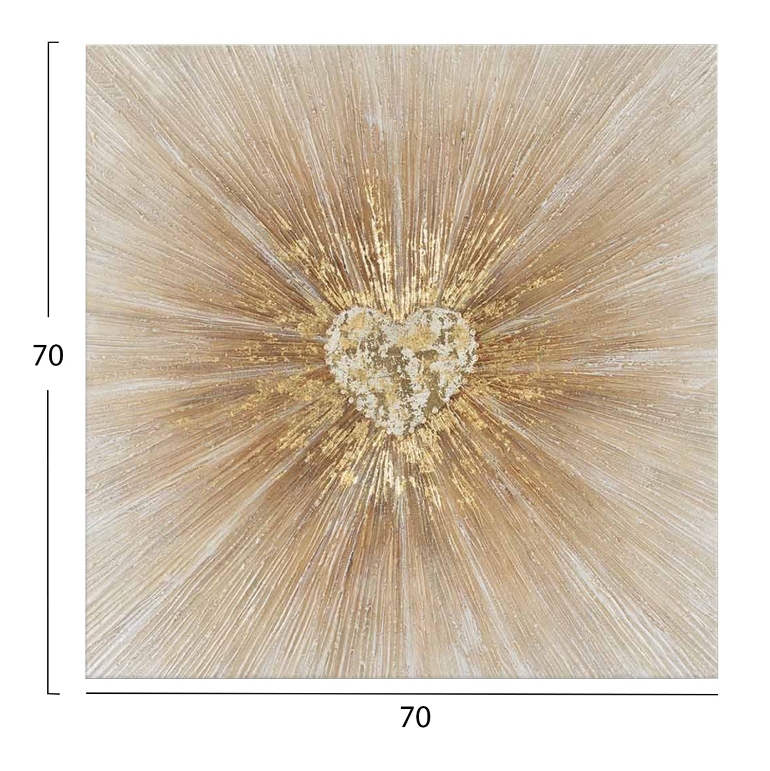 Стенна картина GOBI отпечатано платно 70x2.8(дебелина)x70cm.