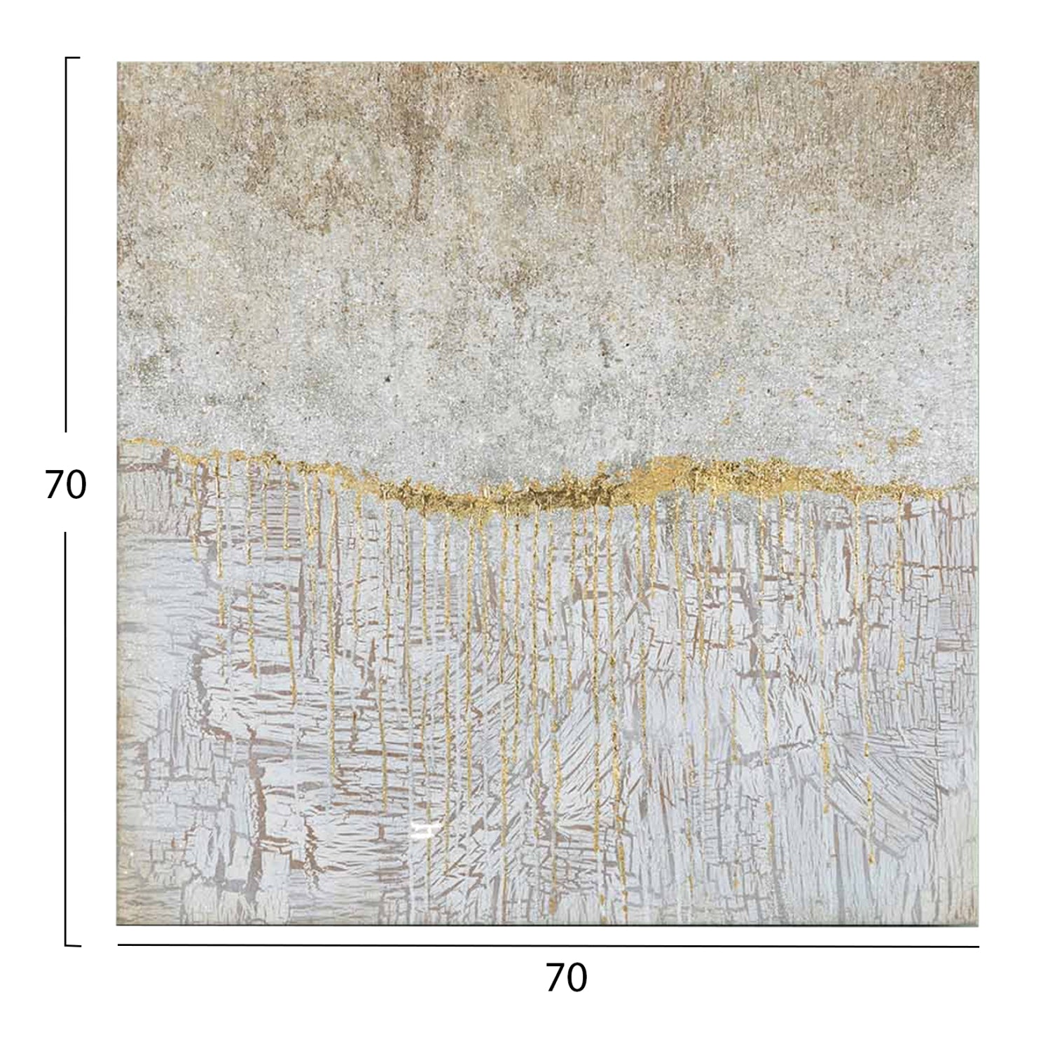 Стенна картина GOBI отпечатано платно 70x2.8(дебелина)x70cm.