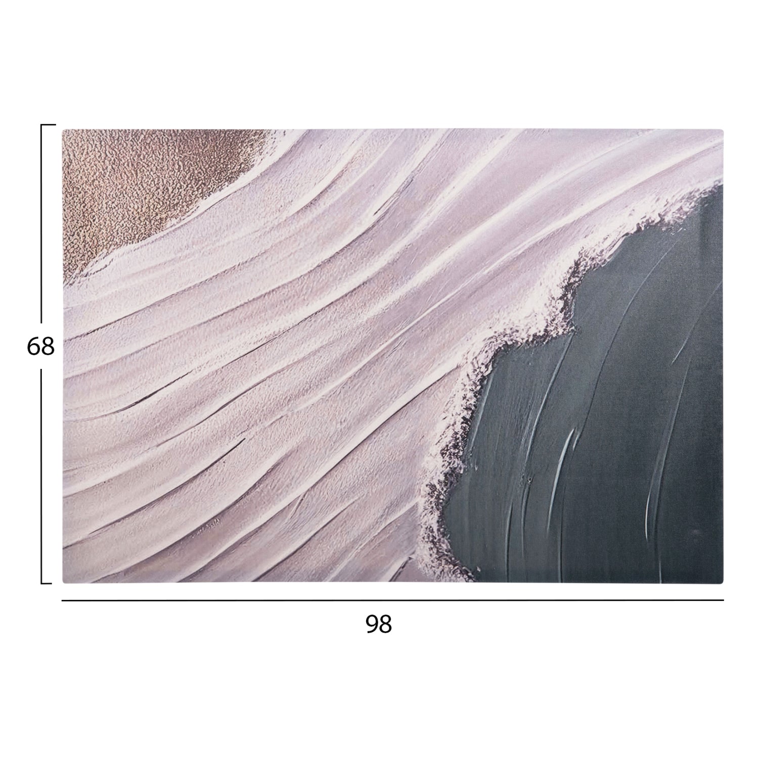 Серия стенни боитари платно с принт gobi 98x2,5 (дебелина)x68hcm.