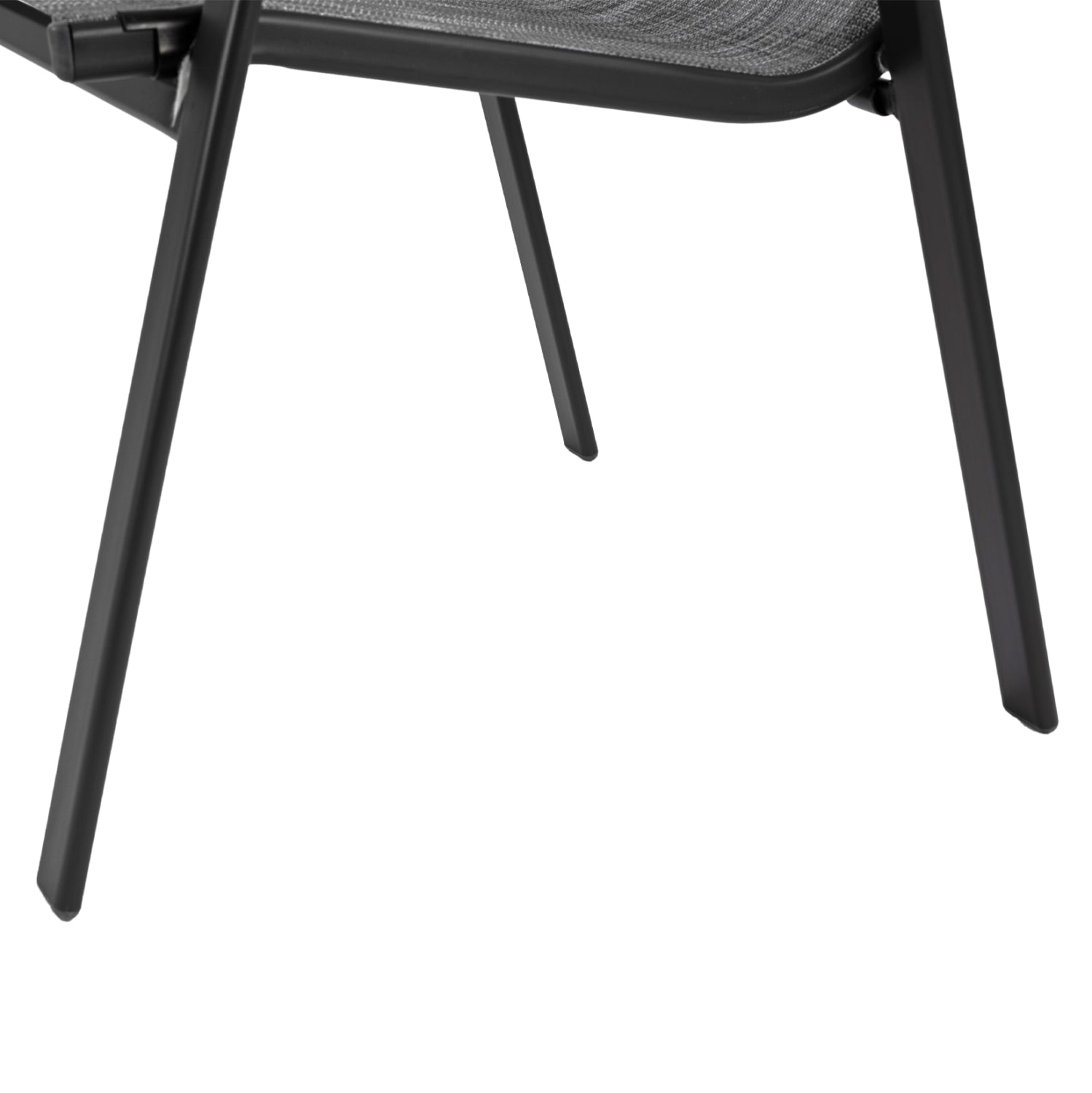 Градински стол LEON КГ5000.01 метален сив с текстил сив 54x70x93см