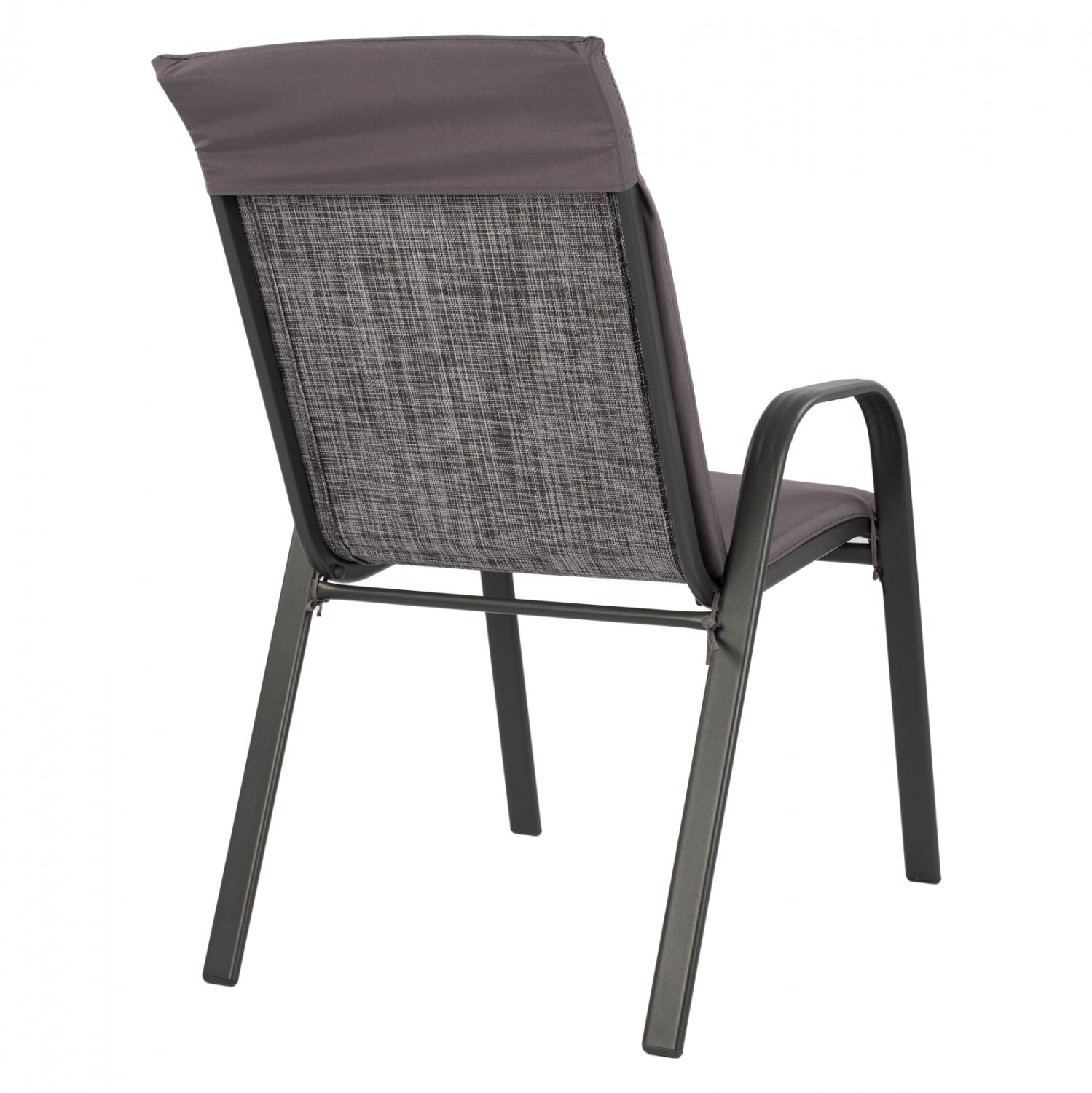 Фотьойл Leon, метален, сив, със сива възглавница, КГ1057301, 54x70x93 см