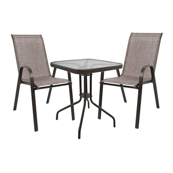 Градински комплект 3части с маса  60x60 КГ5183.02