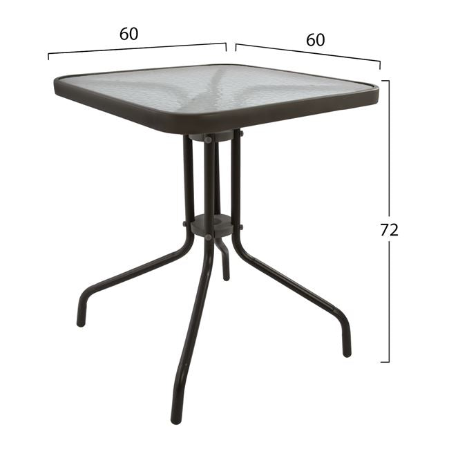Градински комплект 3части с маса  60x60 КГ5183.02