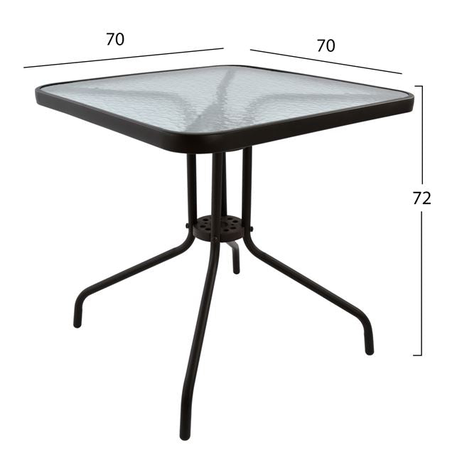 Градински комплект 3части с маса  70X70 КГ5185.02