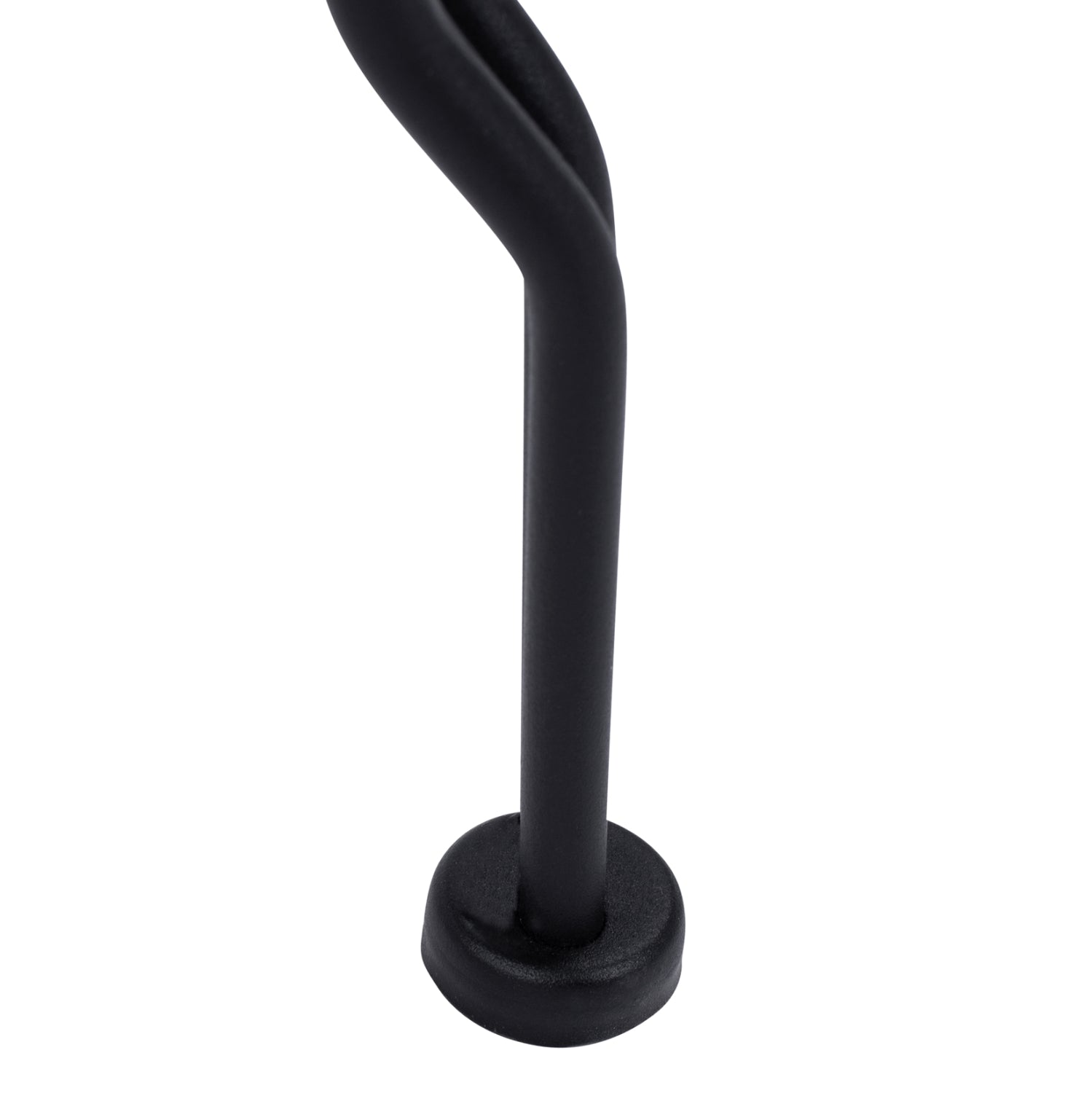 Стол  метален AMORE черен цвят  49x48x90