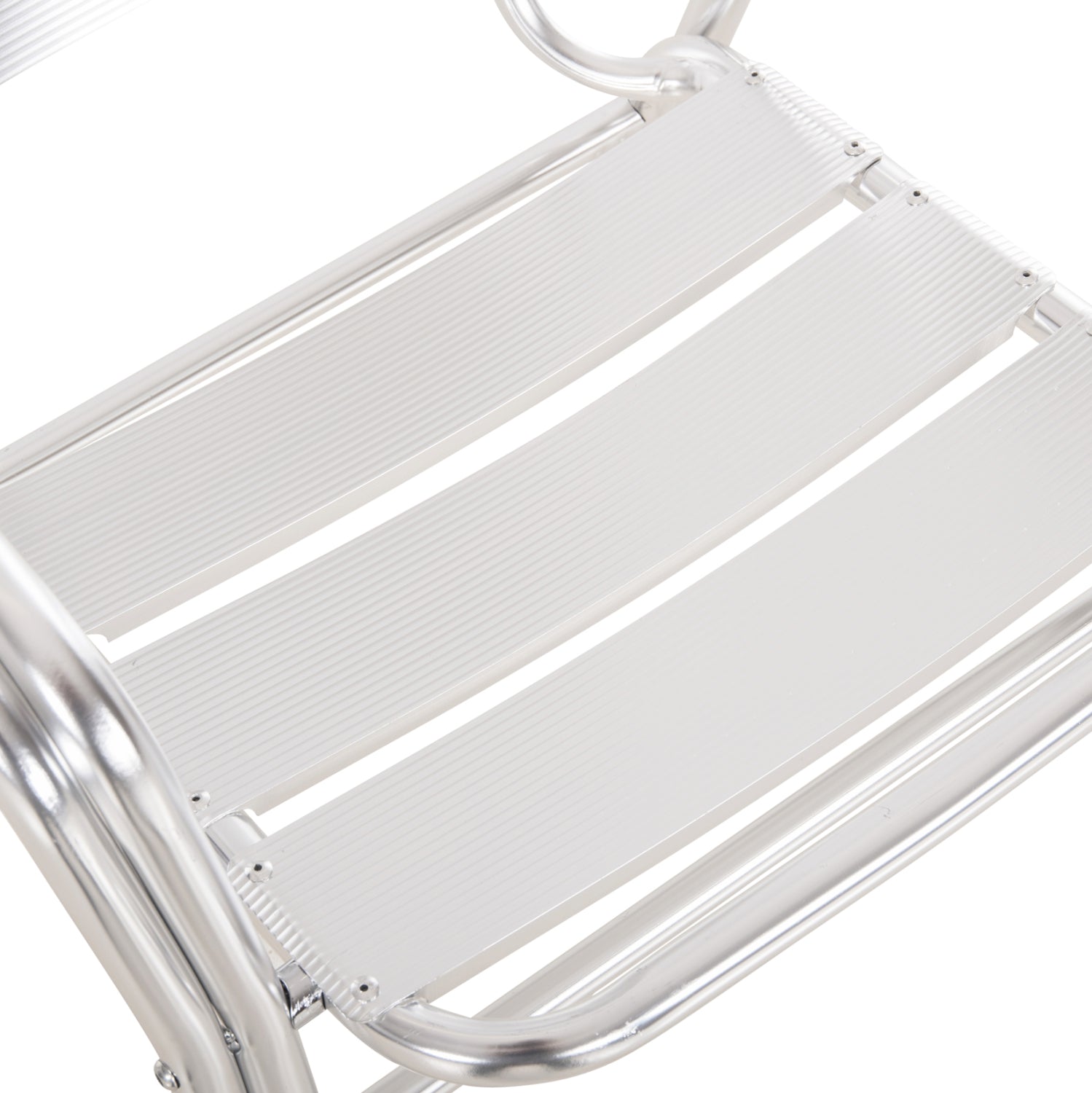 Фотьойл MORIS от алуминий в сребристо - двойна рамка  58x62x75см