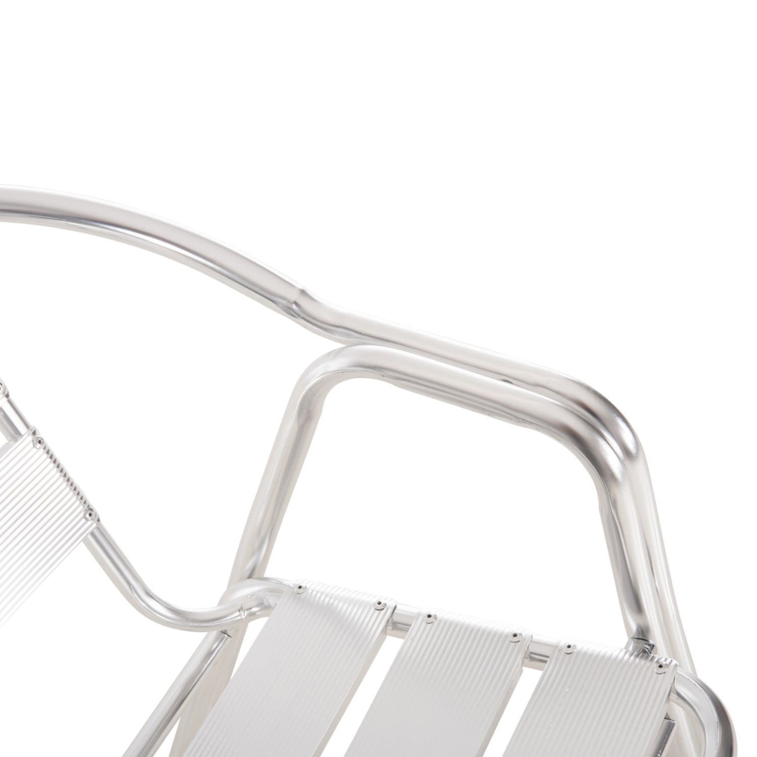 Фотьойл MORIS от алуминий в сребристо - двойна рамка  58x62x75см