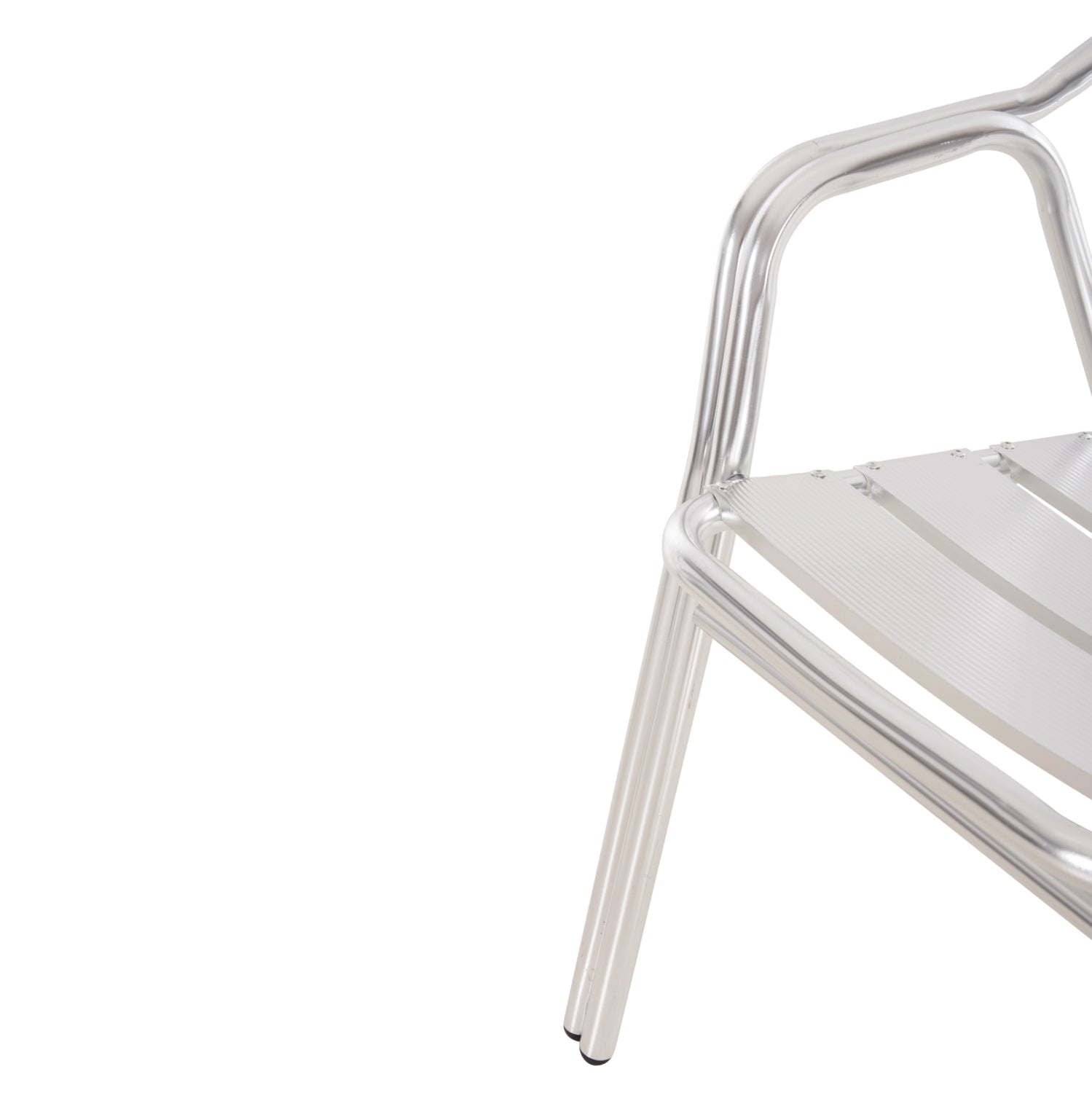 Фотьойл MORIS от алуминий в сребристо - двойна рамка  58x62x75см