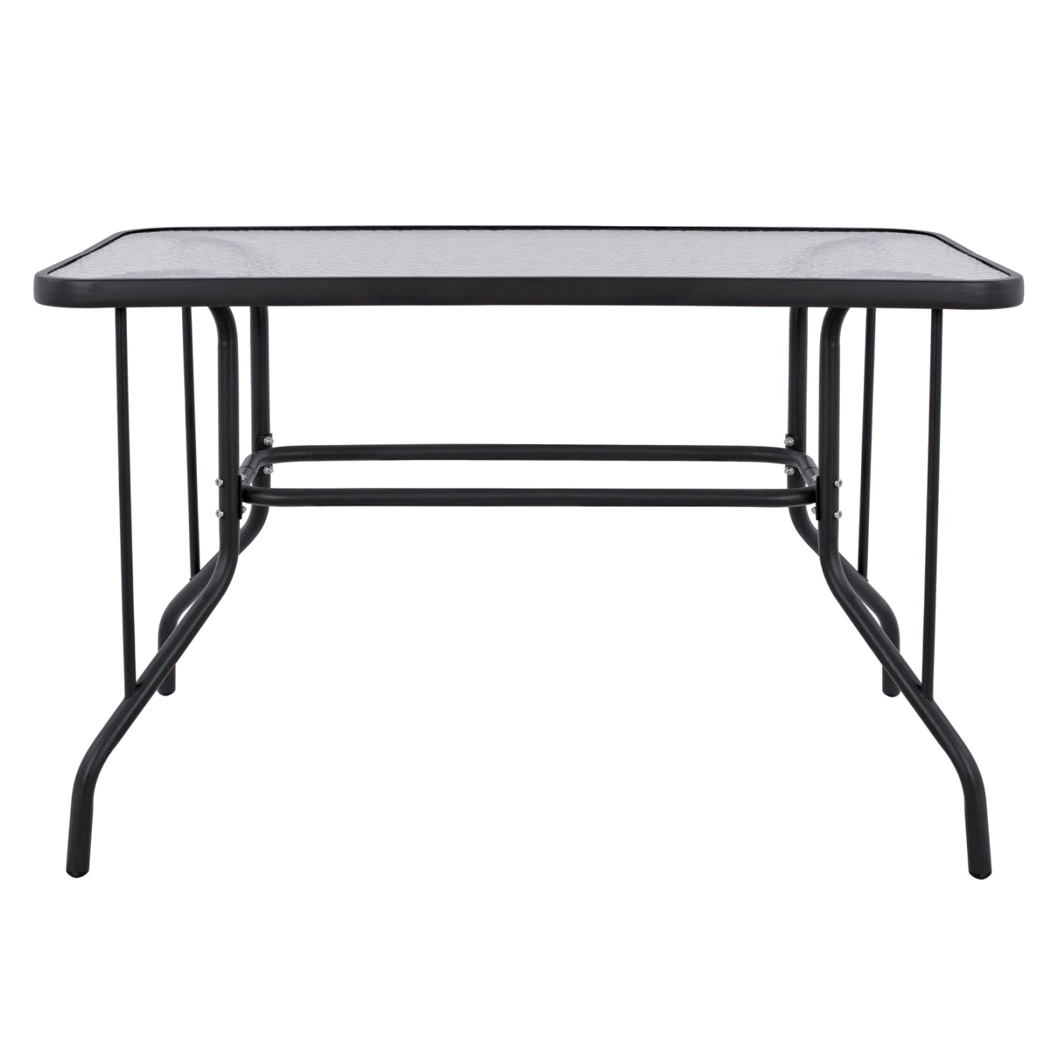 Маса Адам  110х60 -сив цвят метал/стъкло