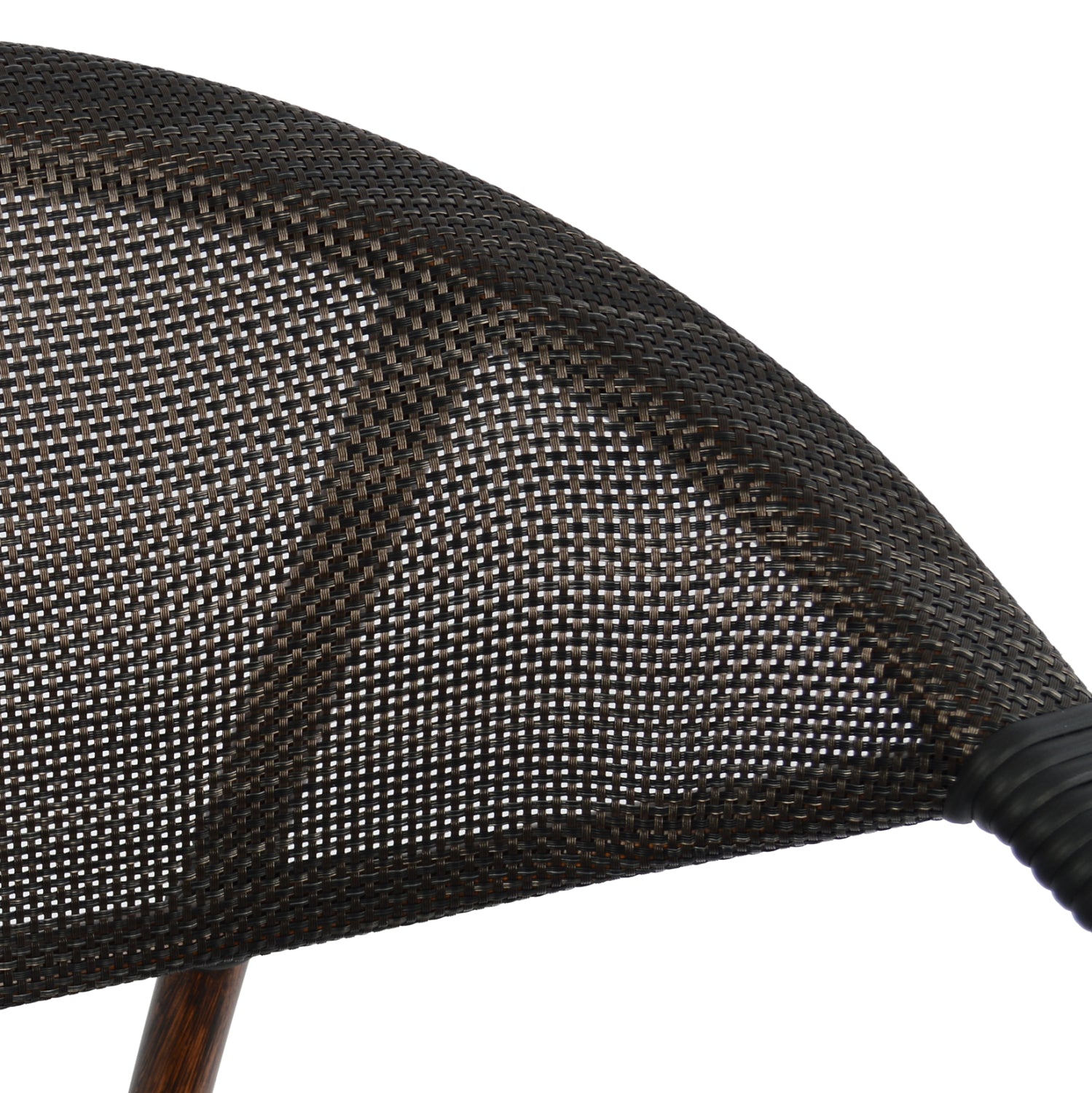 Алуминиево кресло Бамбо , кафяво с текстил 59x60x82 cm