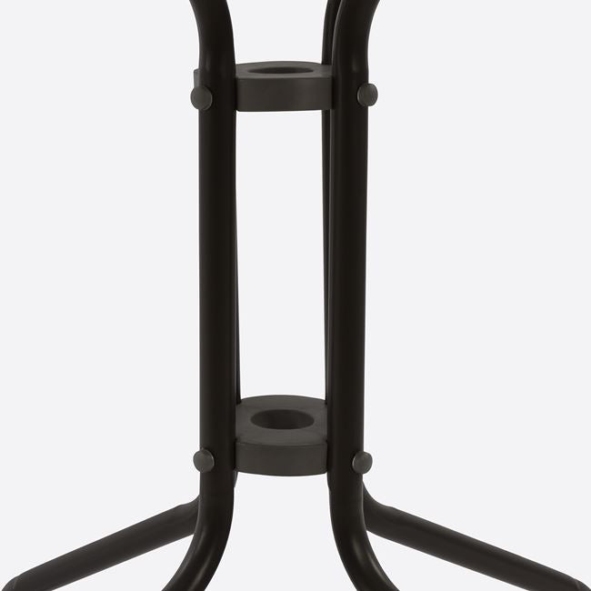 Градинска маса Фиго 60х60 -метал кафяв цвят/стъкло