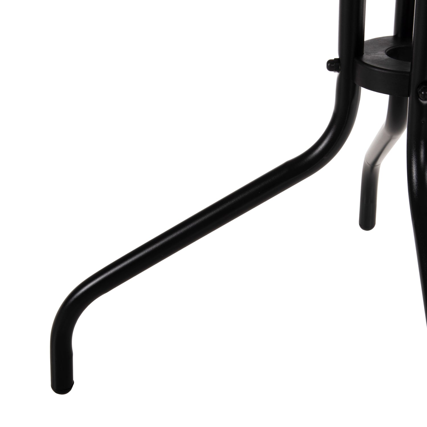 Градинска маса Фиго 60х60 -черен цвят метал със стъкло