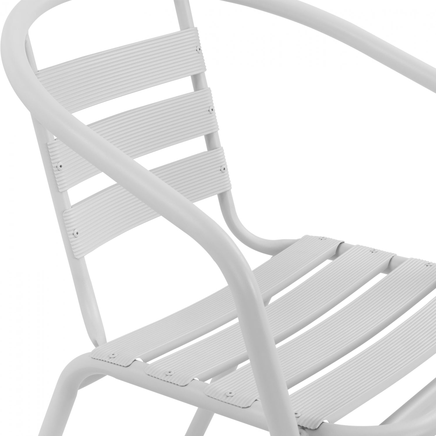 Стол LAURA бял цвят  54x59x73