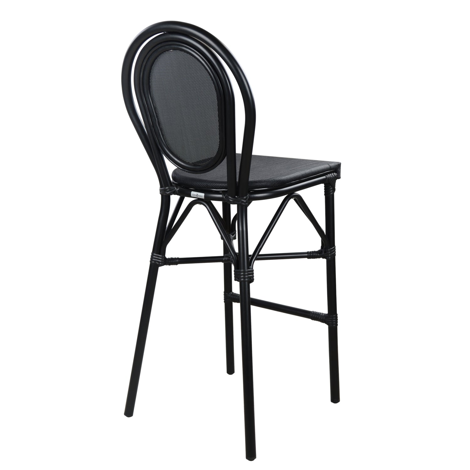 Бар стол AZARIA черен цвят 44x52x115