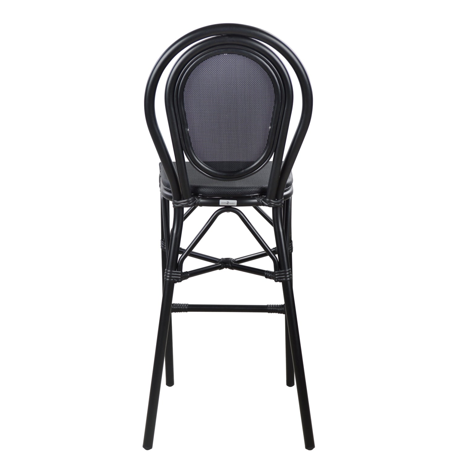 Бар стол AZARIA черен цвят 44x52x115