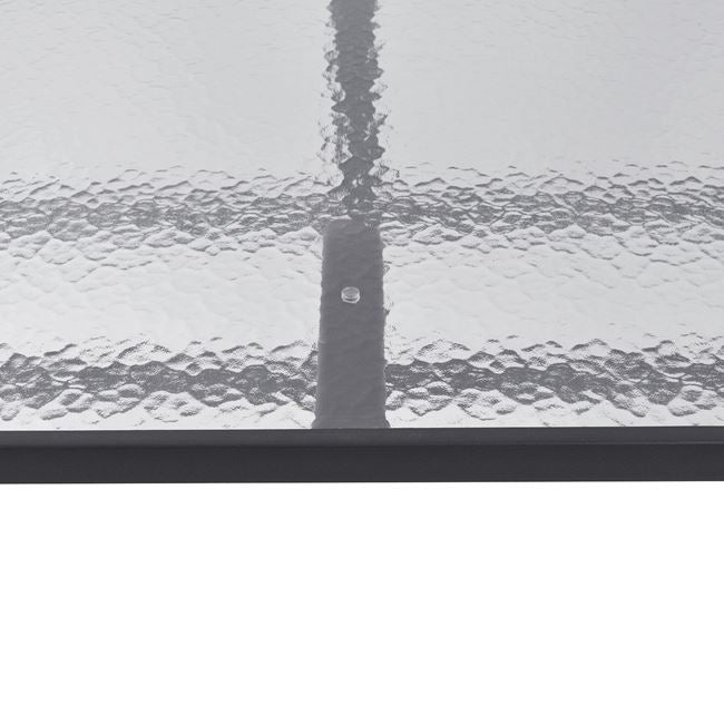 Маса Бруно метал/стъкло 160х90 -сив цвят