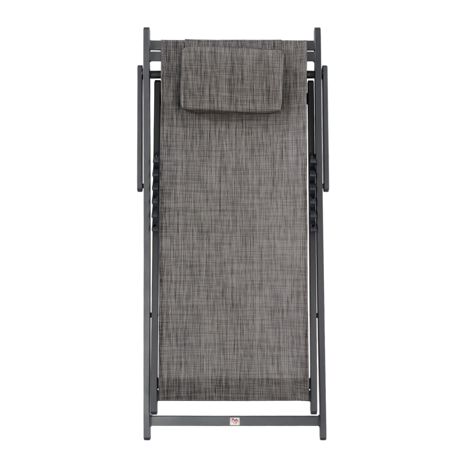 Плажен стол Кеа сив цвят 59,5x102,5x94