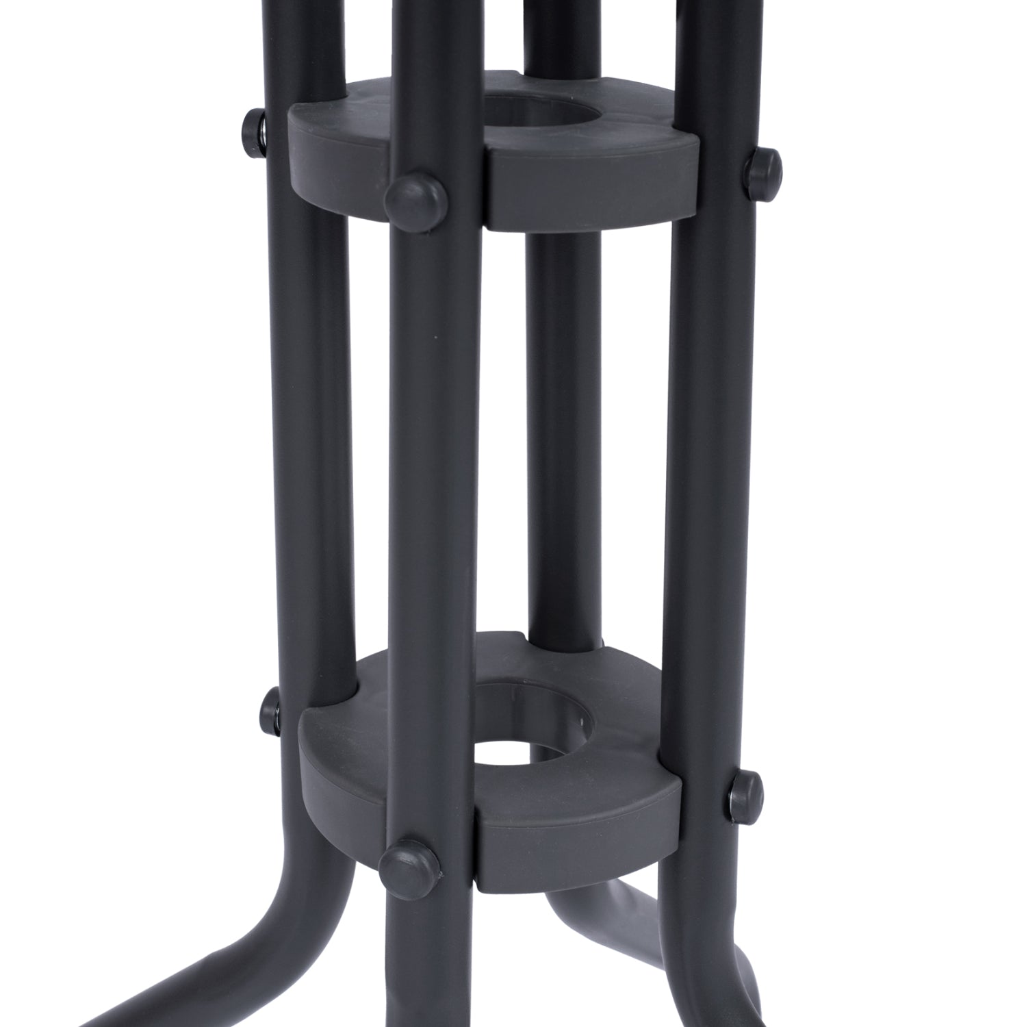 Градинска маса Лима ф60см сив метал/стъкло