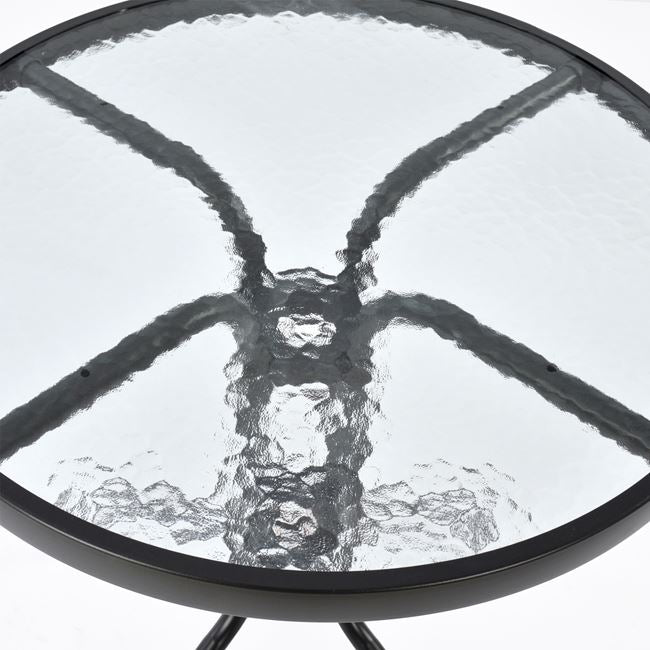 Градински комплект от 3 части с маса ф60см сив КГ5181.01